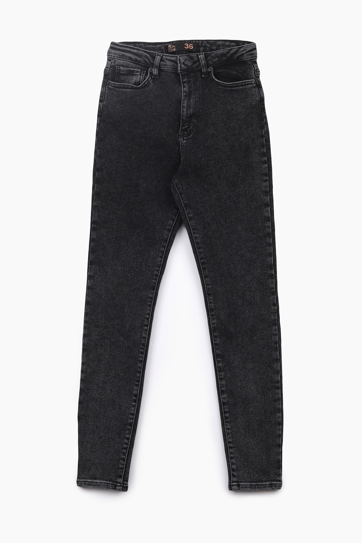 Джинсы Slim Fit женские On me 3103 baza 32 Темно-серый (2000989542063D)  Фото №5