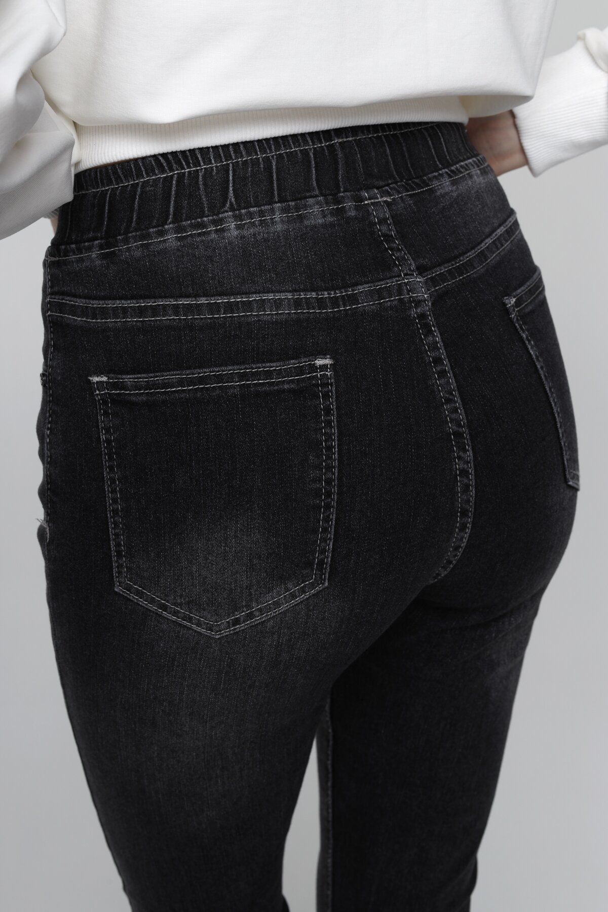 Джинси Jeggings жіночі 2272 25 Темно-сірий (2000989551010D)  Фото №2