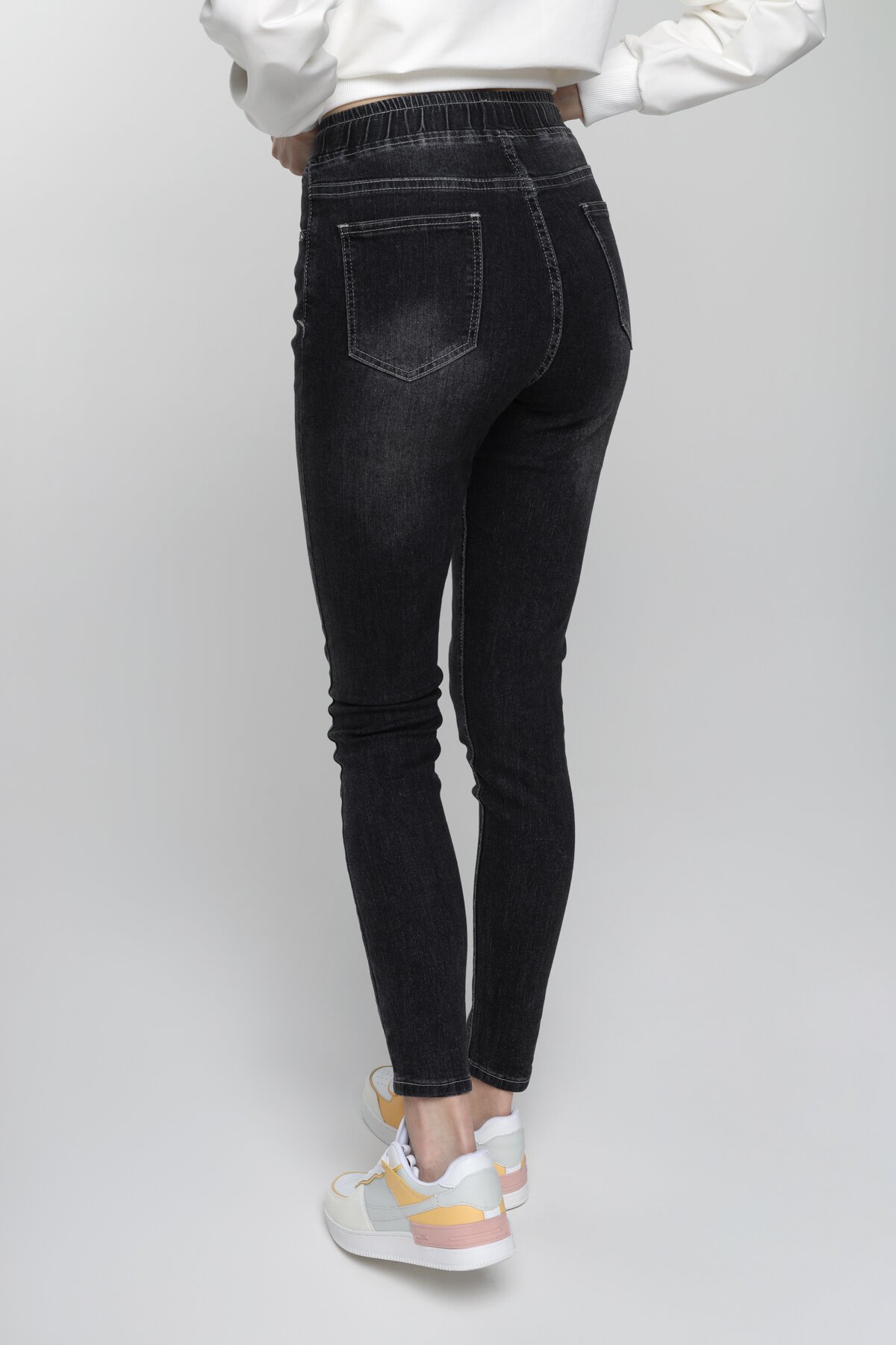 Джинси Jeggings жіночі 2272 25 Темно-сірий (2000989551010D)  Фото №3