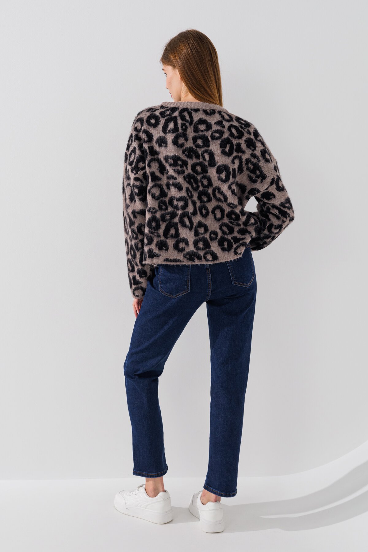 Джинси Mom Fit жіночі 1302 28 Синій (2000990693396D)  Фото №4