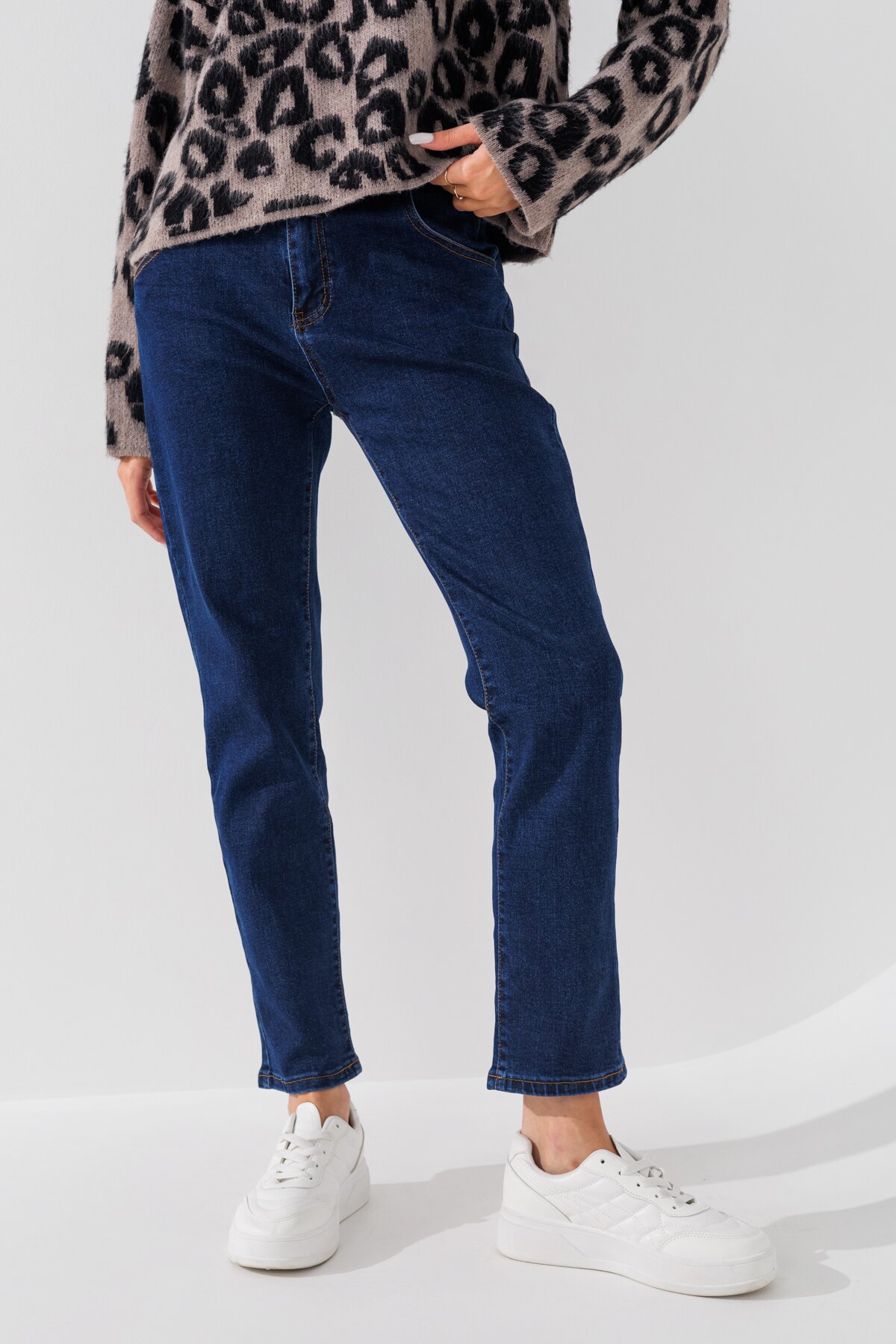 Джинси Mom Fit жіночі 1302 28 Синій (2000990693396D)  Фото №0