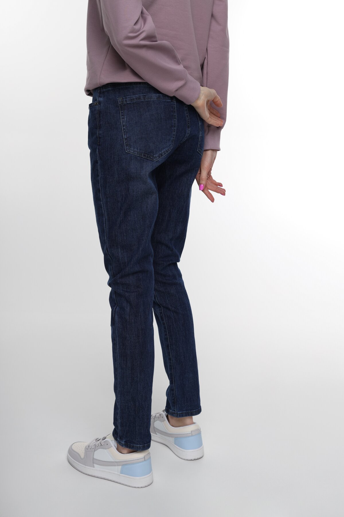 Джинси Mom Fit жіночі 2292 25 Синій (2000989551409D)  Фото №3