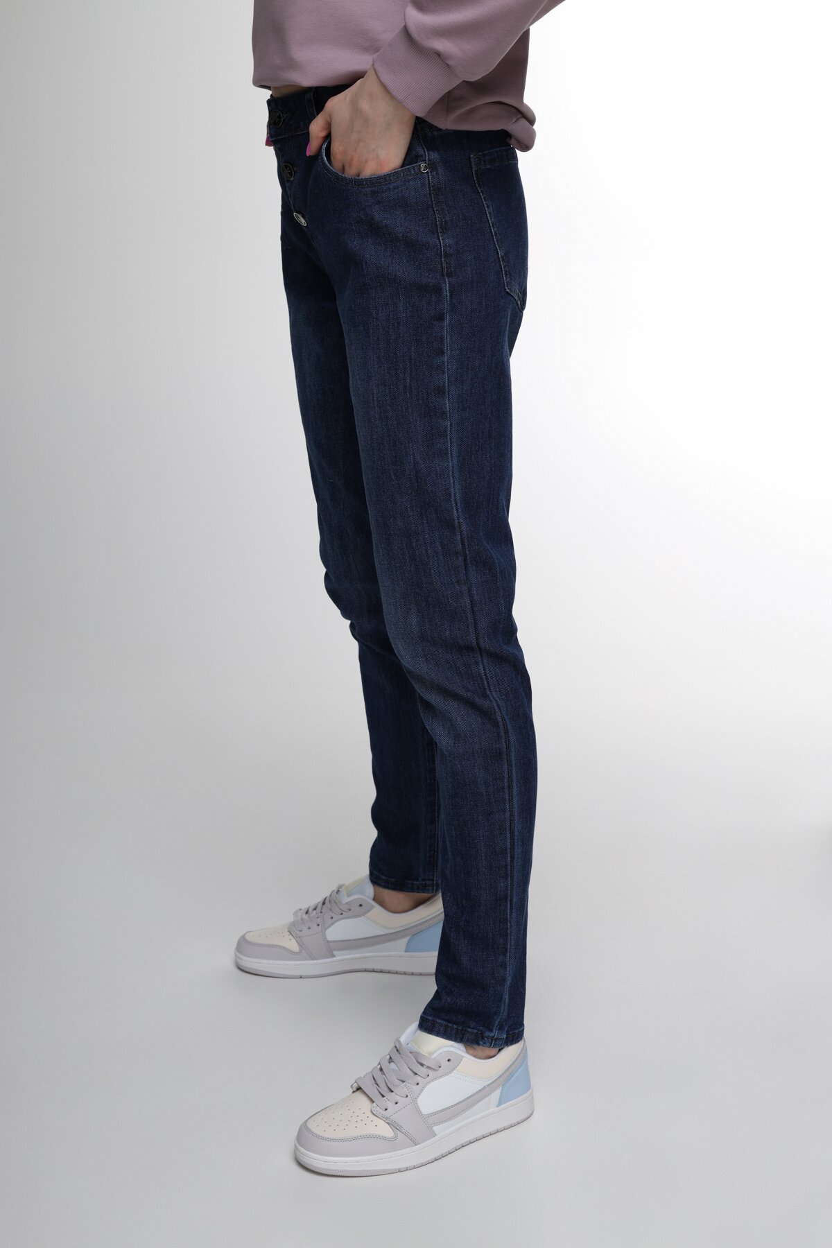 Джинси Mom Fit жіночі 2292 25 Синій (2000989551409D)  Фото №2