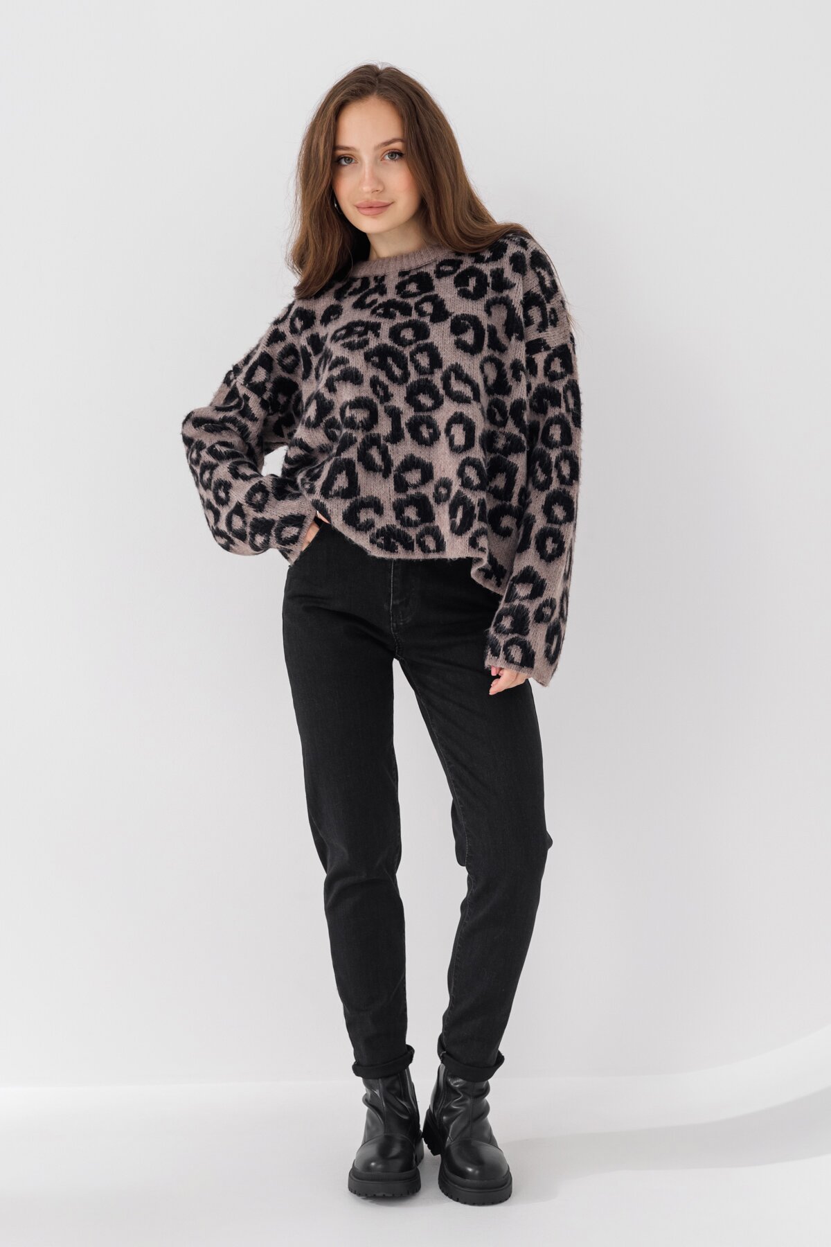 Джинси Mom Fit жіночі 3013 25 Чорний (2000990693334D)  Фото №1