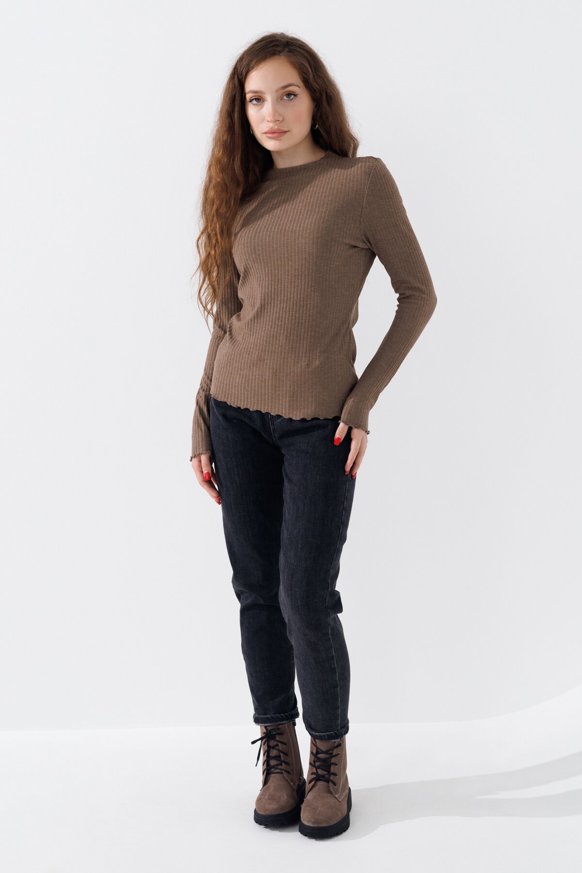 Джинси Mom Fit жіночі 3019 25 Сірий (2000990693457D)  Фото №2