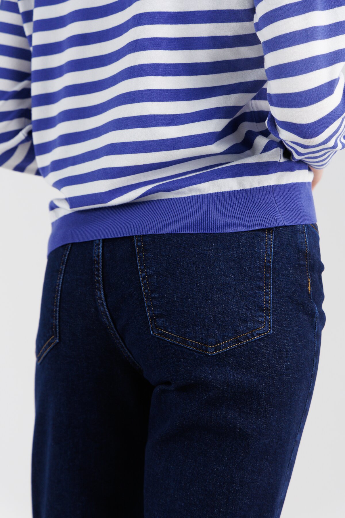 Джинсы Mom Fit женские Karol D-188 36 Темно-синий (2000990312082D)  Фото №6