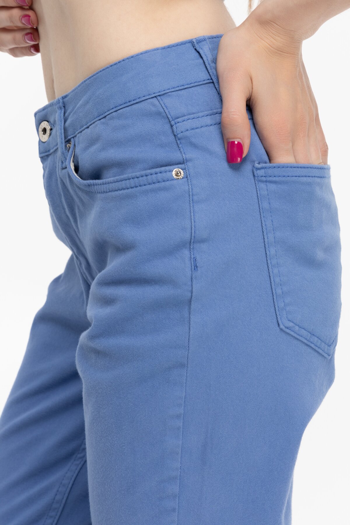 Джинсы Mom fit женские Karol D-315 34 Голубой (2000989692508D)  Фото №2