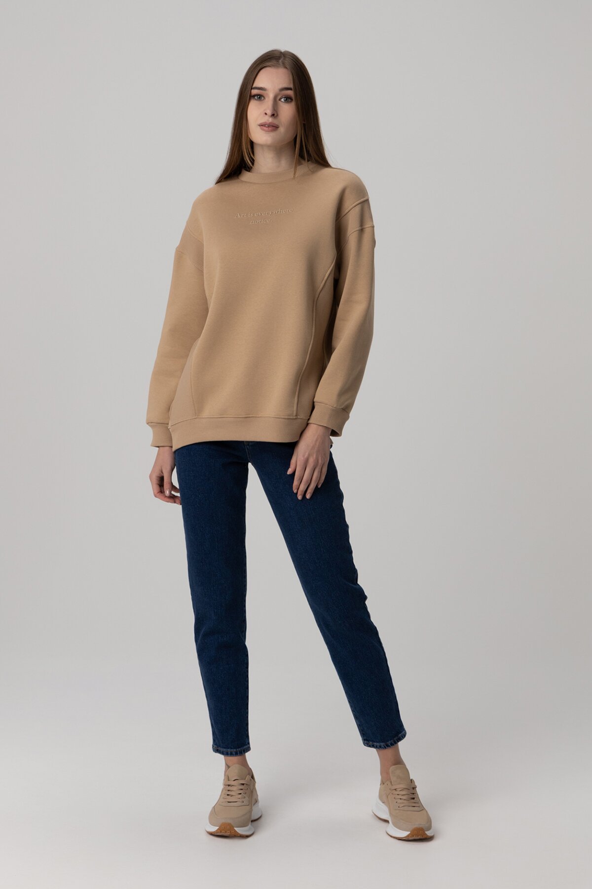 Джинсы Mom Fit женские Zeo Basic 3864 36 Темно-синий (2000990098238D)  Фото №4