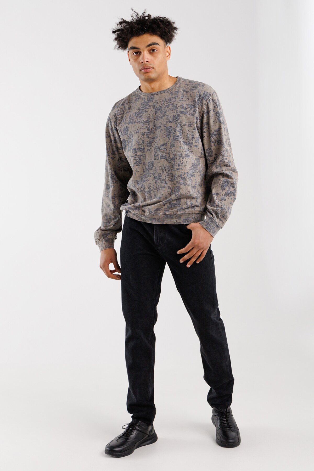 Купити Джинси Regular Fit чоловічі Ren Tomogo DM-4 32 Чорний Артикул: 2000990274281 Фото повноекранне №5