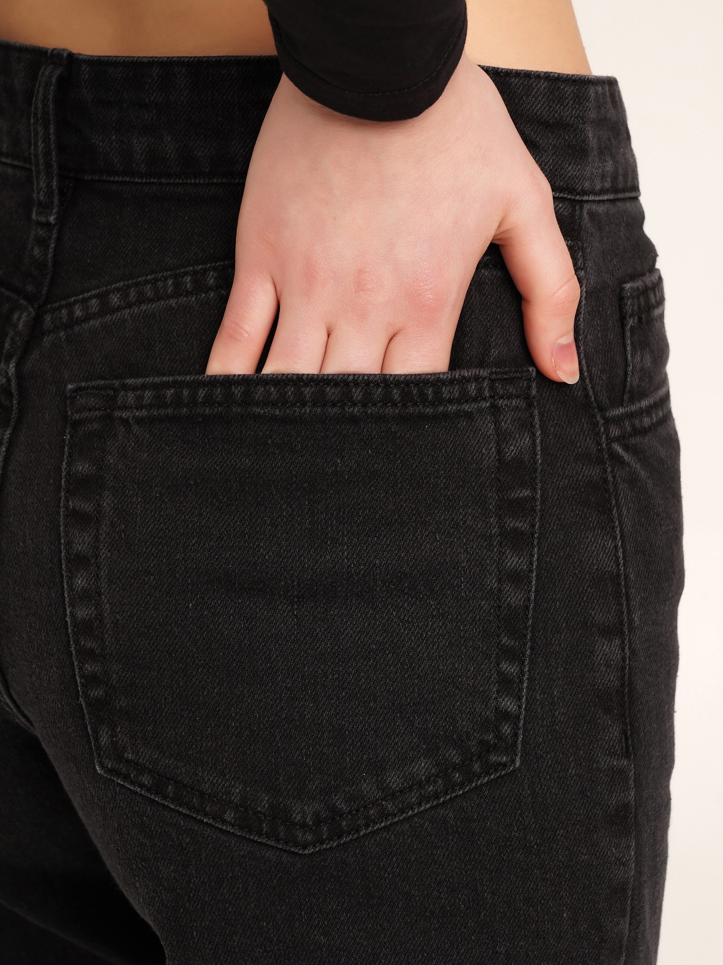 Джинси Regular fit жіночі LAWA WBC02366 34 Чорний  Фото №4