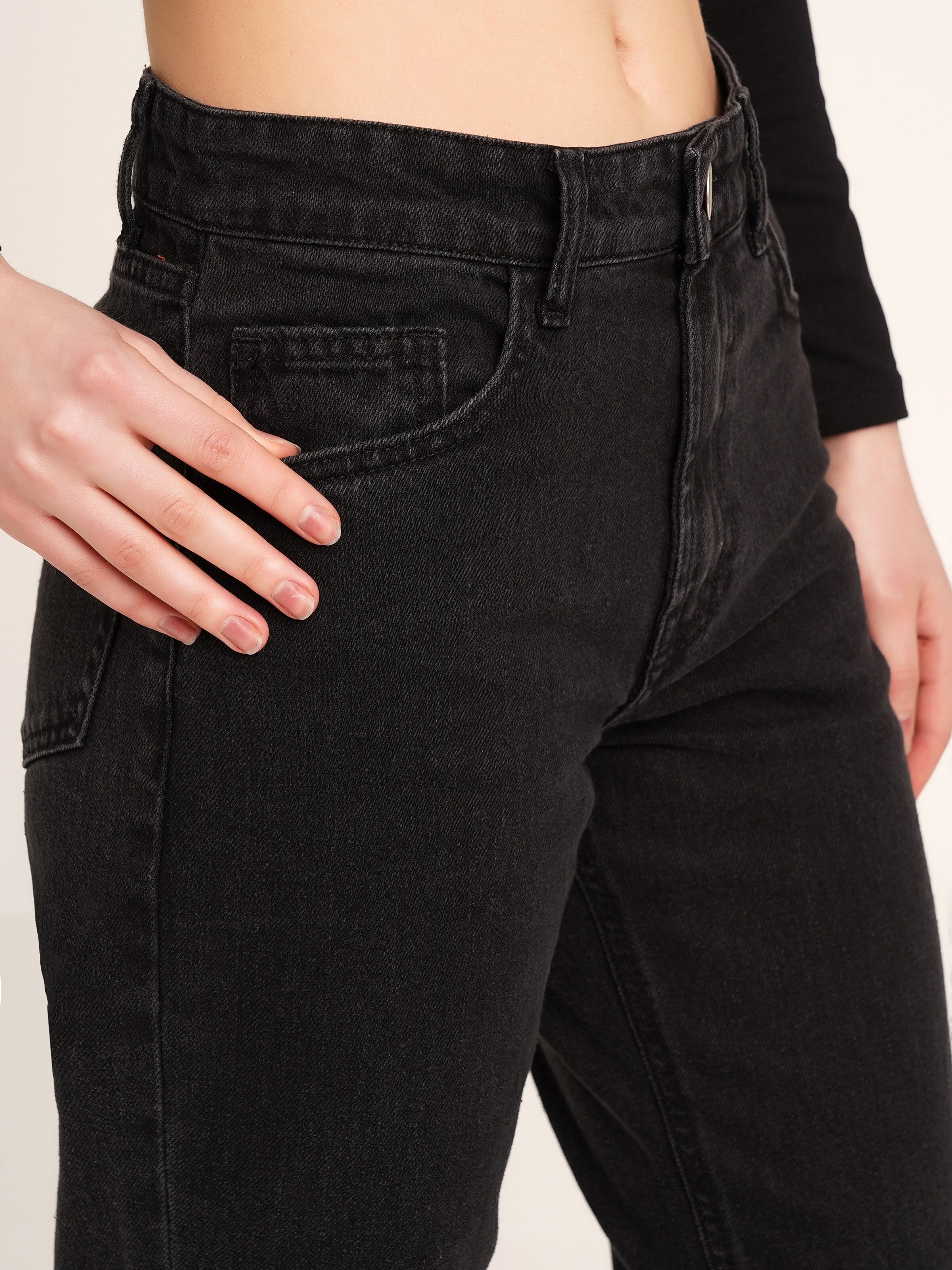 Джинси Regular fit жіночі LAWA WBC02366 34 Чорний  Фото №3