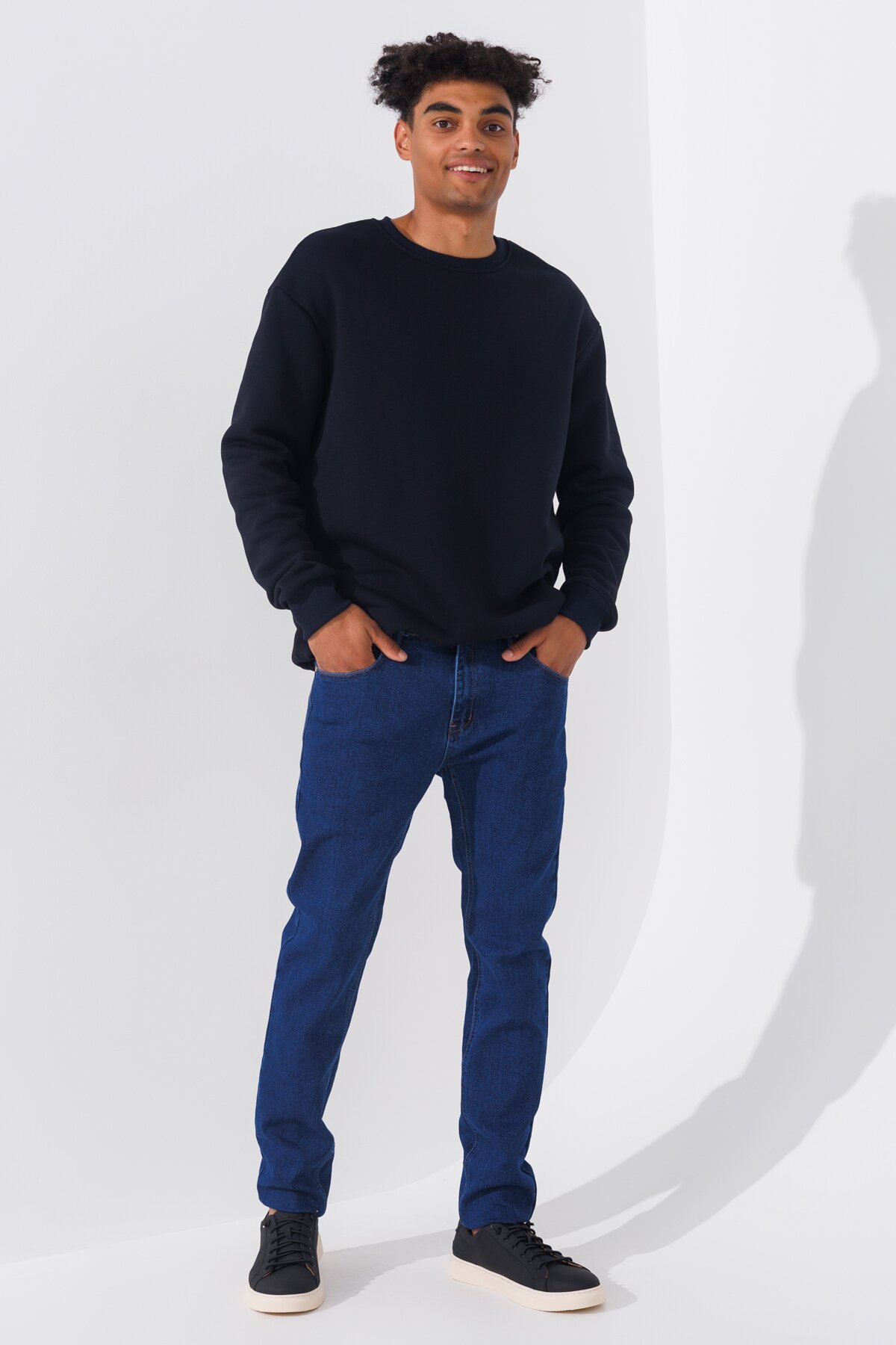 Джинсы Slim Fit мужские 2270 27 Синий (2000990729446D)  Фото №1