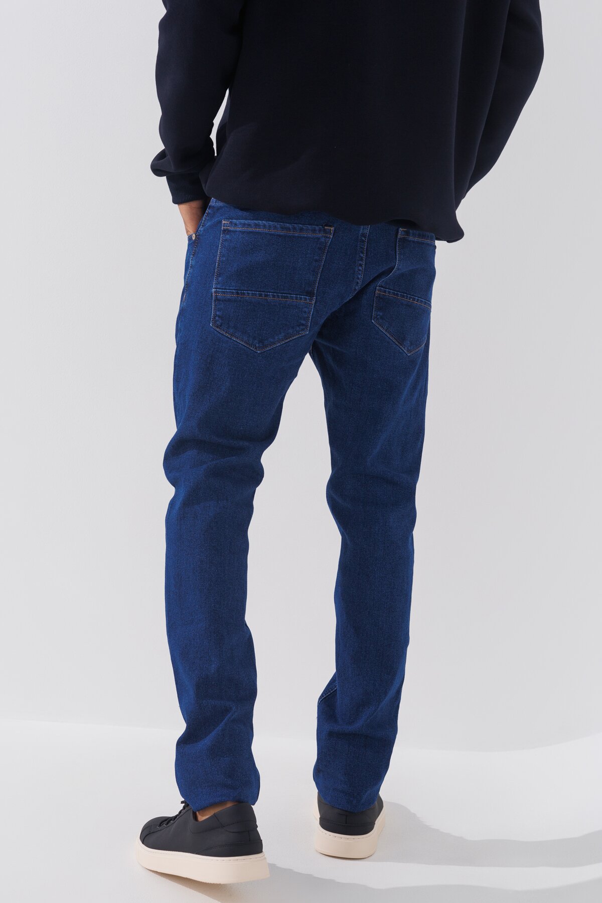 Джинсы Slim Fit мужские 2270 27 Синий (2000990729446D)  Фото №3