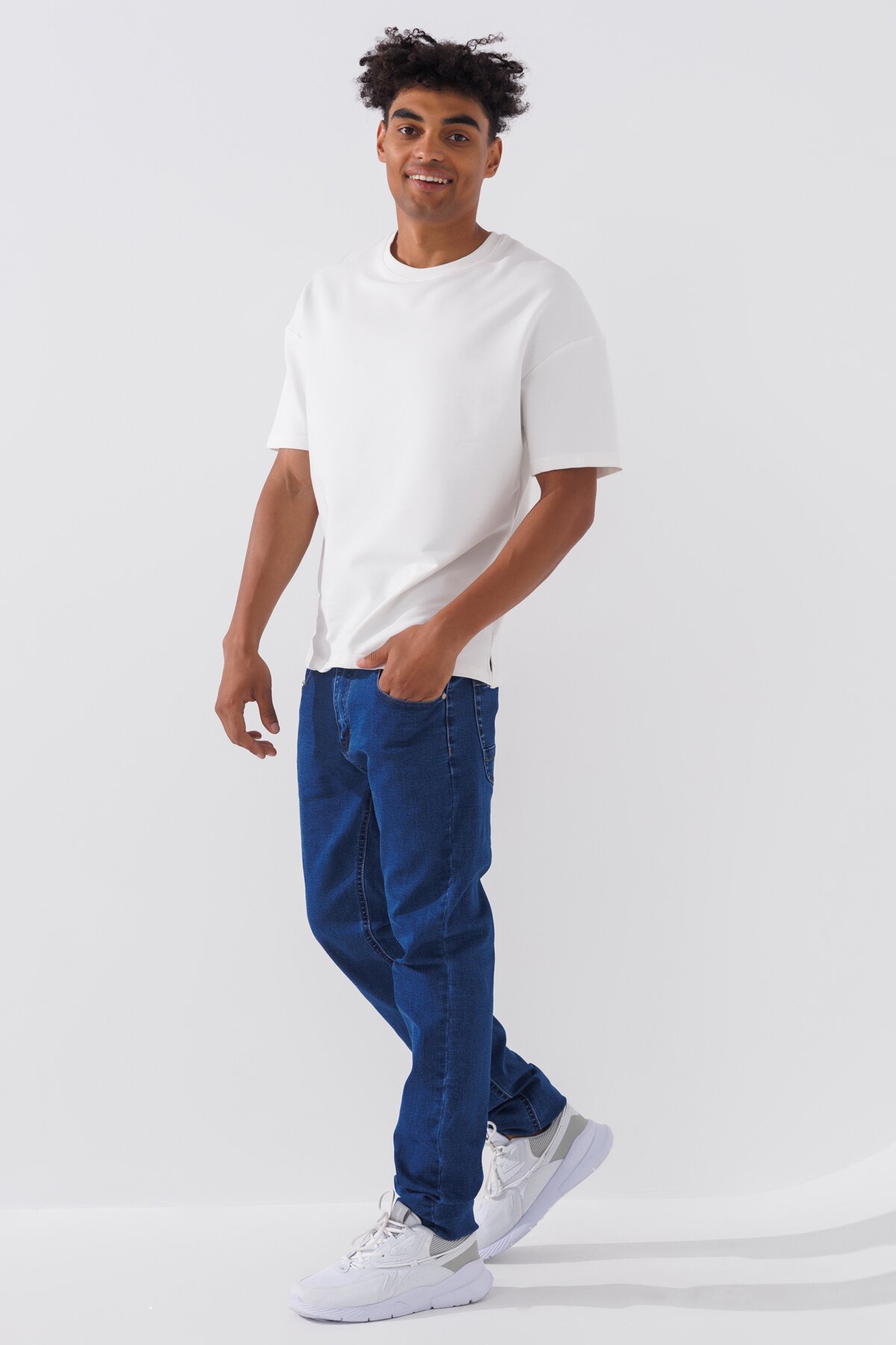 Купити Джинси Slim Fit чоловічі 2323 27 Синій (2000990729521D) Артикул: 2000990729521 Фото повноекранне №2