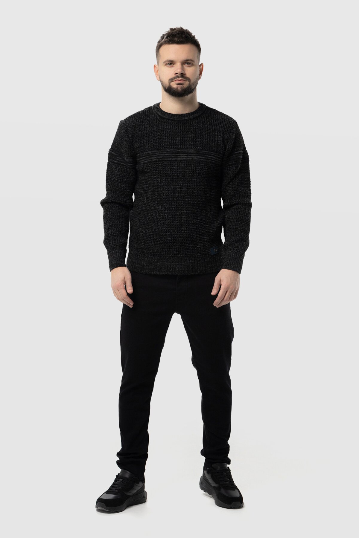 Джинси Slim Fit чоловічі Demos 6291 30 Чорний (2000990252364D)  Фото №4