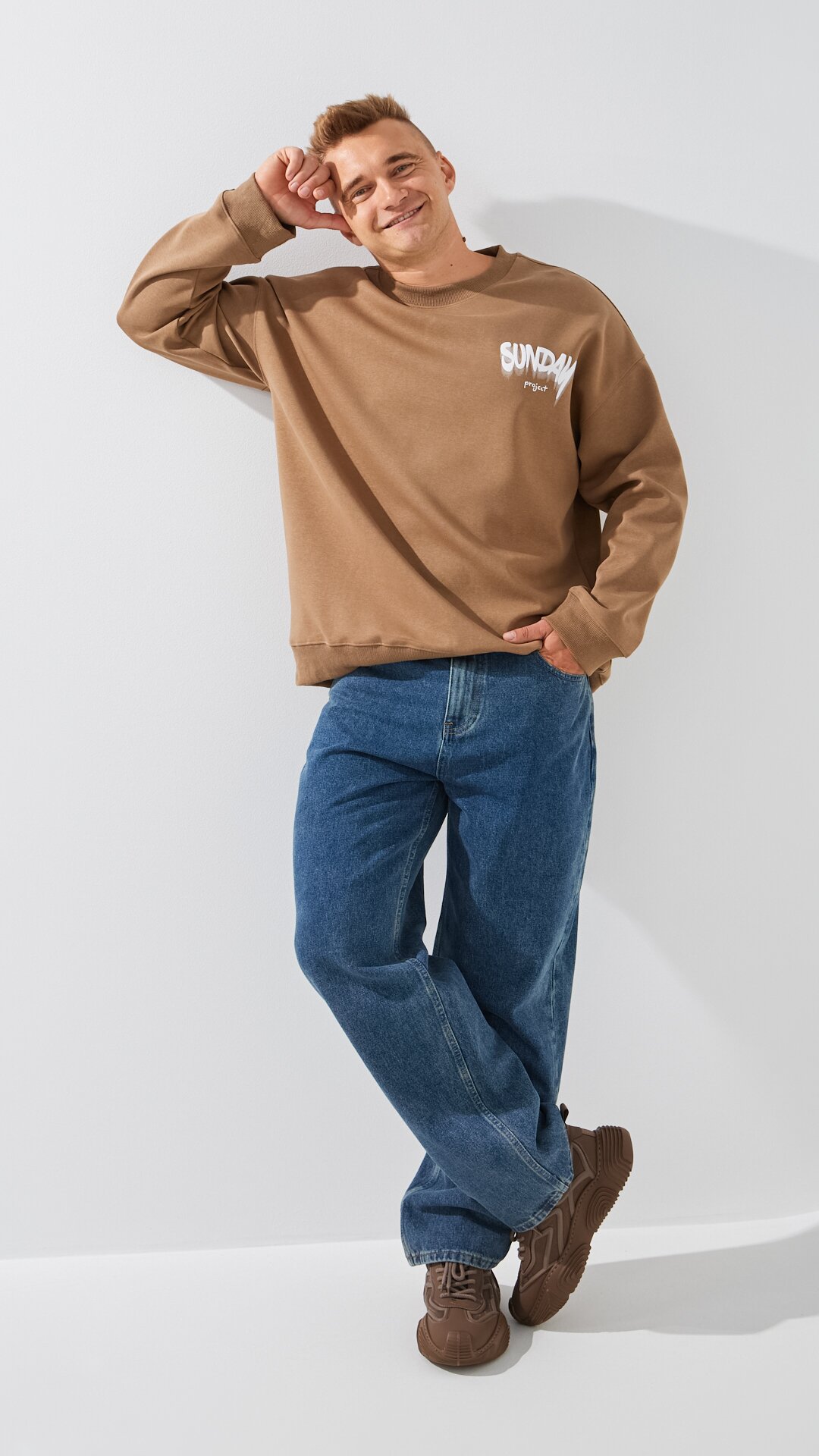 Купити Джинси Baggy Fit чоловічі 5666 33 Синій Артикул: 2000999191077 Фото повноекранне №1