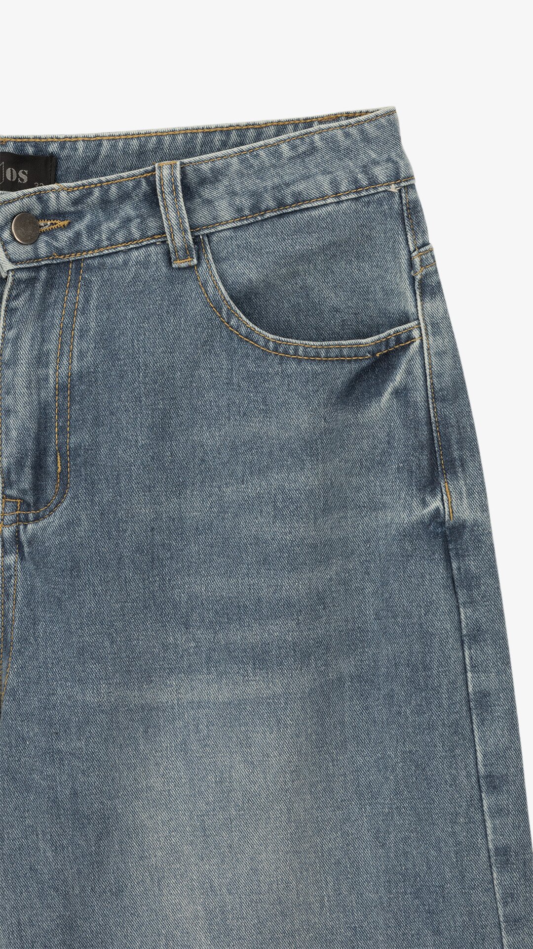 Купити Джинси Baggy Fit чоловічі  W013 28 Синій Артикул: 2000999191572 Фото повноекранне №8