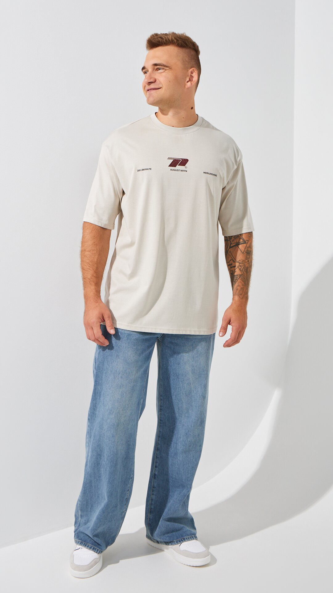 Купити Джинси Baggy Fit чоловічі  W013 28 Синій Артикул: 2000999191572 Фото повноекранне №1