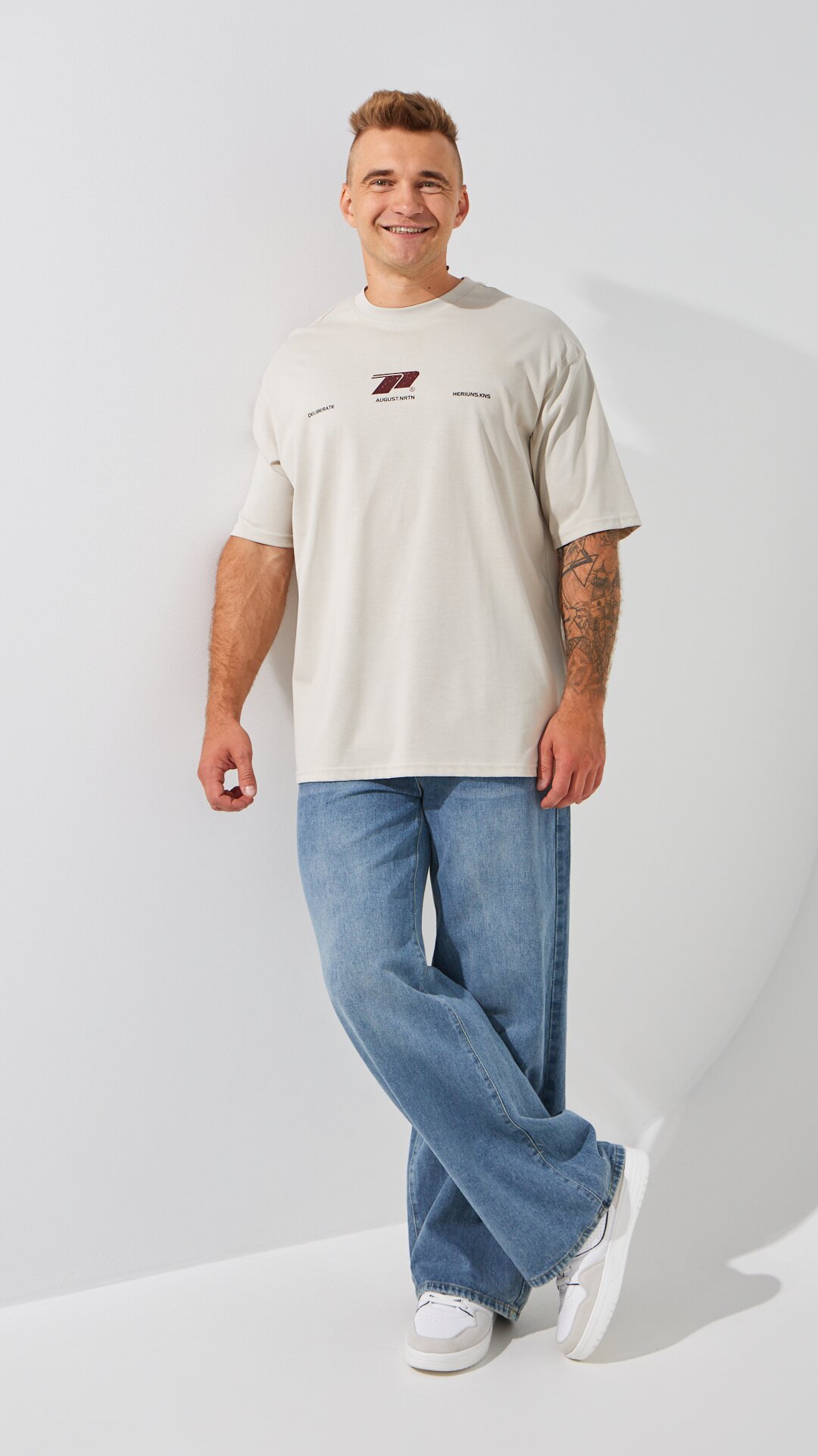 Купити Джинси Baggy Fit чоловічі  W013 28 Синій Артикул: 2000999191572 Фото повноекранне №3