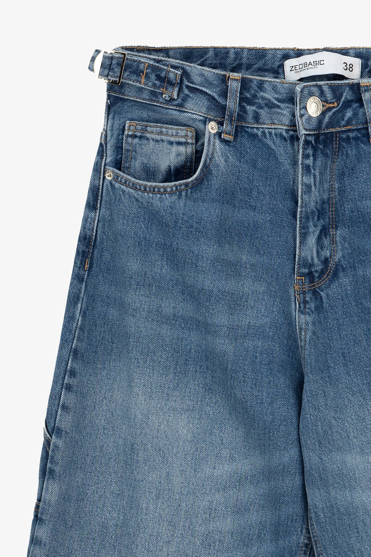 Джинси Baggy жіночі On me 4609 42 Синій  Фото №1