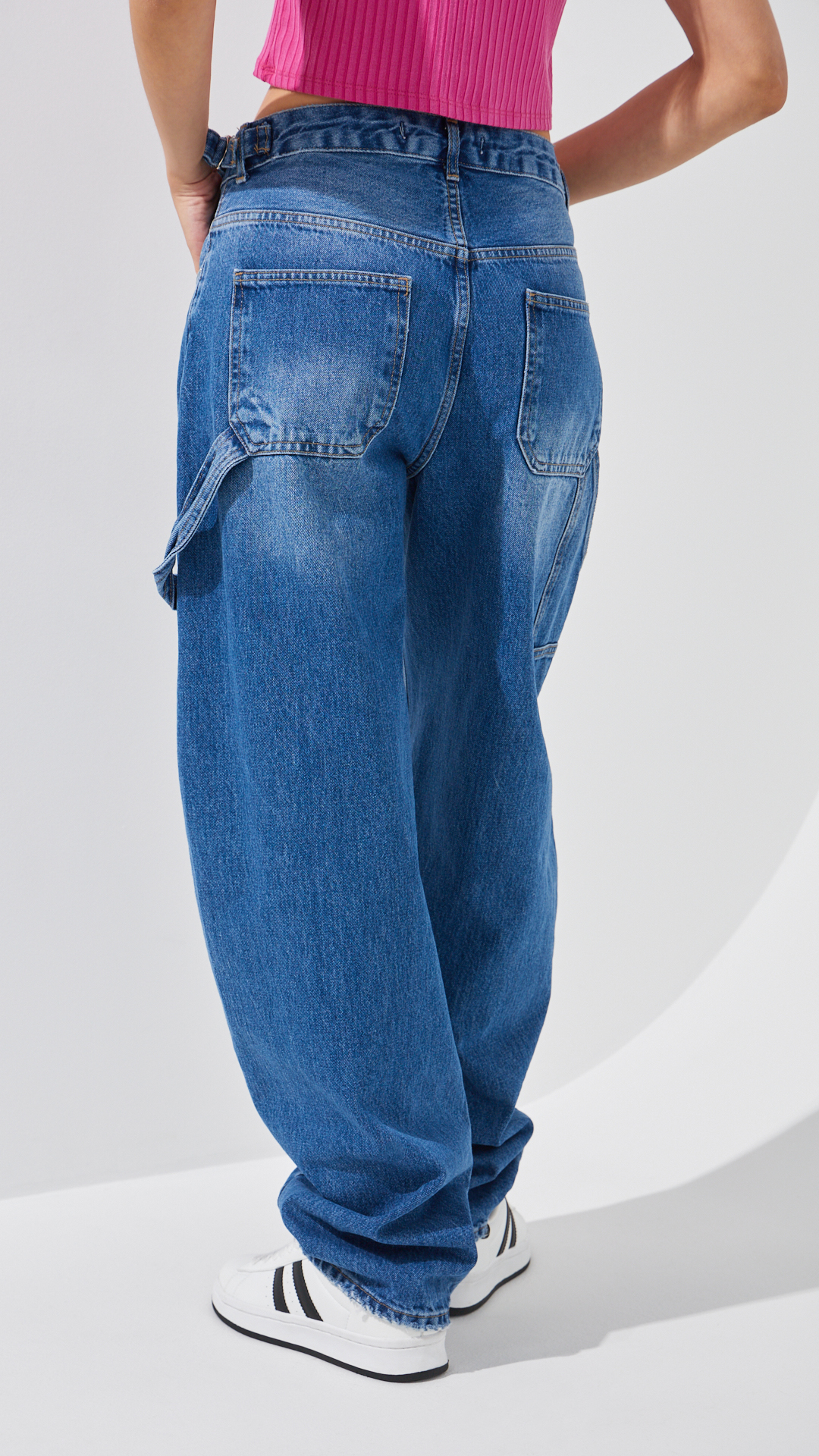 Джинси Baggy жіночі On me 4609 34 Синій  Фото №3