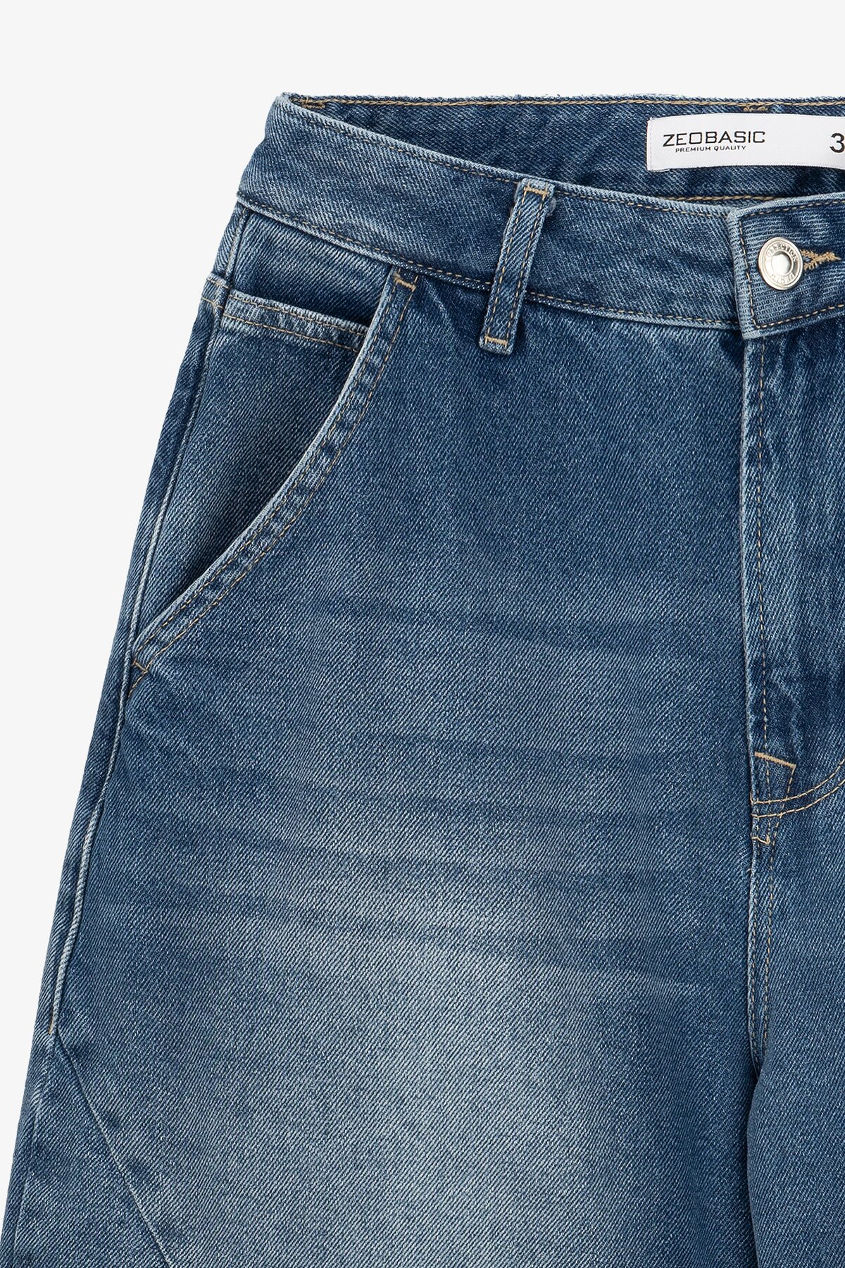 Купити Джинси Baggy жіночі On me 4631 36 Синій Артикул: 2000991070998 Фото повноекранне №2