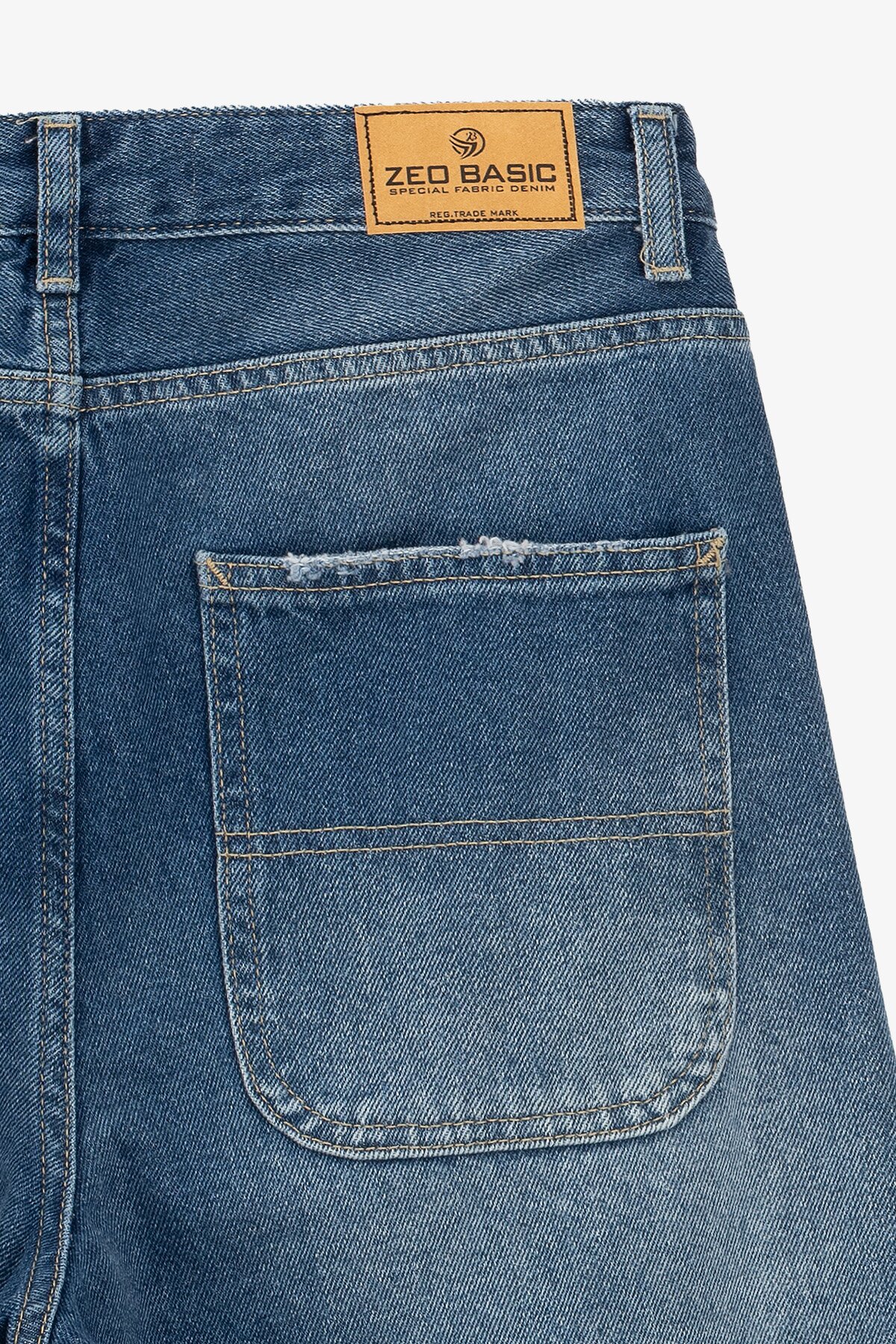 Купити Джинси Baggy жіночі On me 4631 36 Синій Артикул: 2000991070998 Фото повноекранне №4