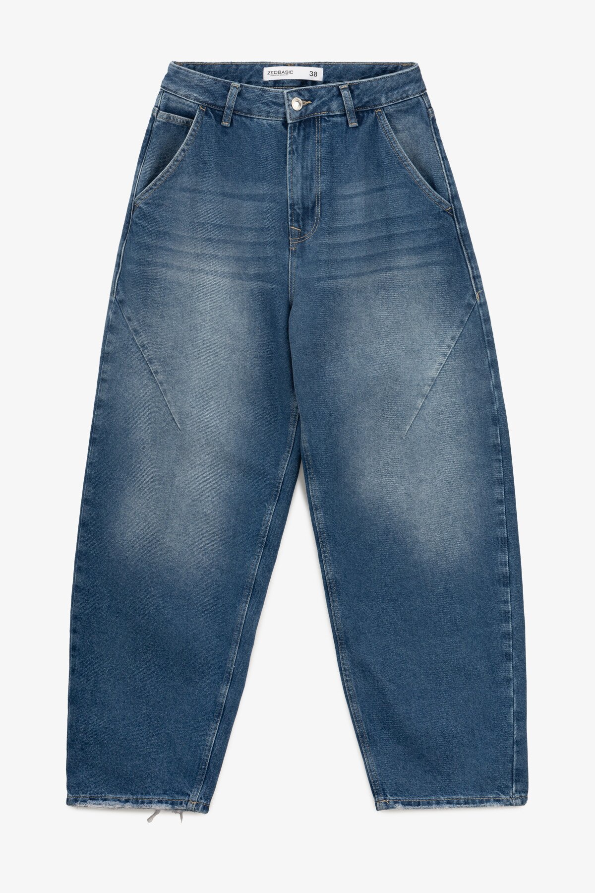 Купити Джинси Baggy жіночі On me 4631 36 Синій Артикул: 2000991070998 Фото повноекранне №1