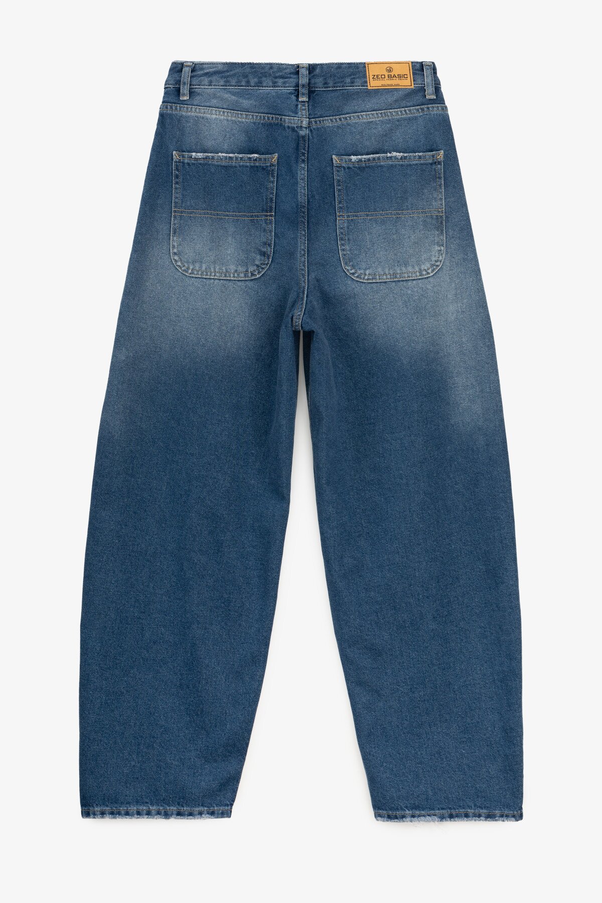 Купити Джинси Baggy жіночі On me 4631 36 Синій Артикул: 2000991070998 Фото повноекранне №5