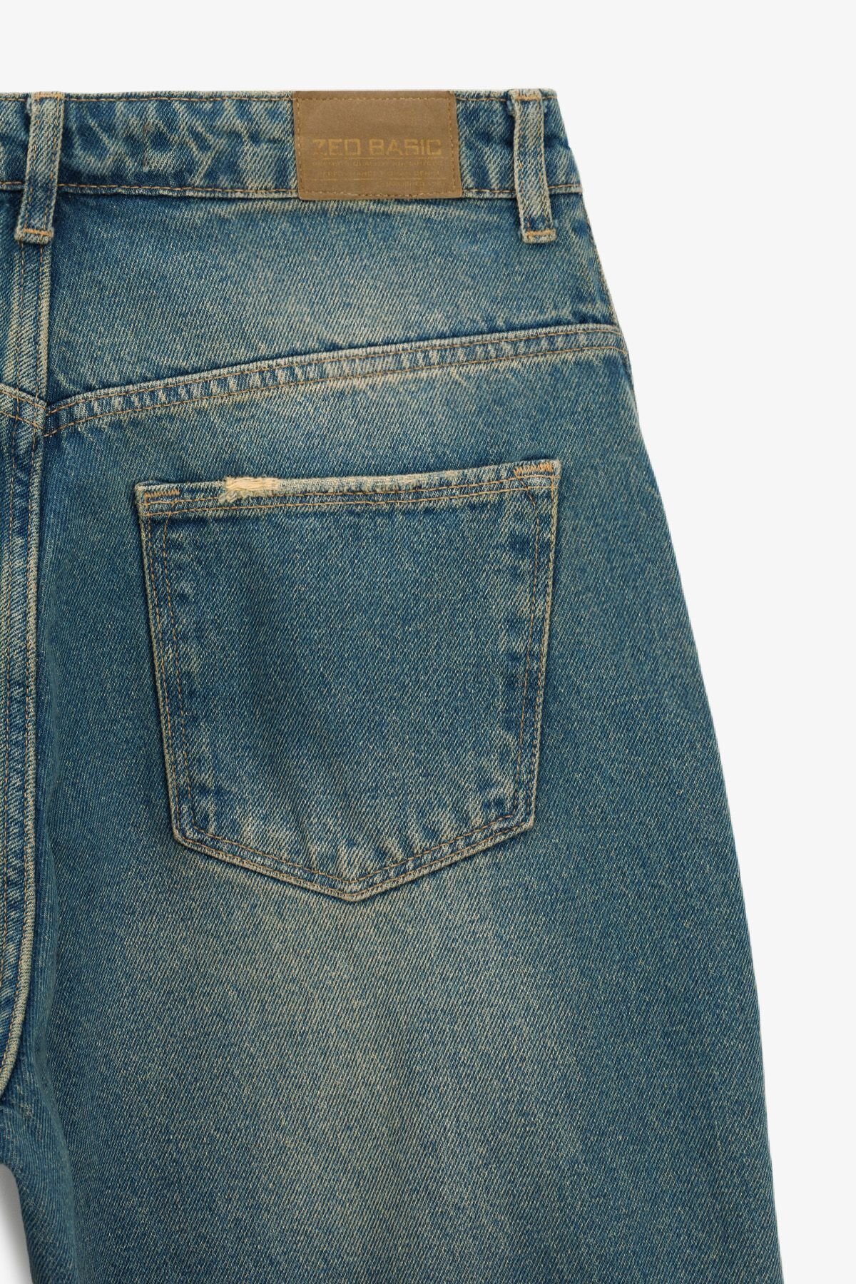 Купити Джинси Baggy жіночі Zeo Basic 4708 36 Синій Артикул: 2000990990266 Фото повноекранне №3