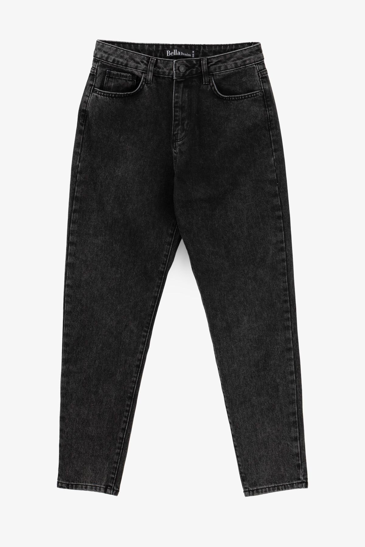 Купити Джинси Mom Fit жіночі Zeo Basic 3686 34 Темно-сірий Артикул: 2000990956460 Фото повноекранне №1