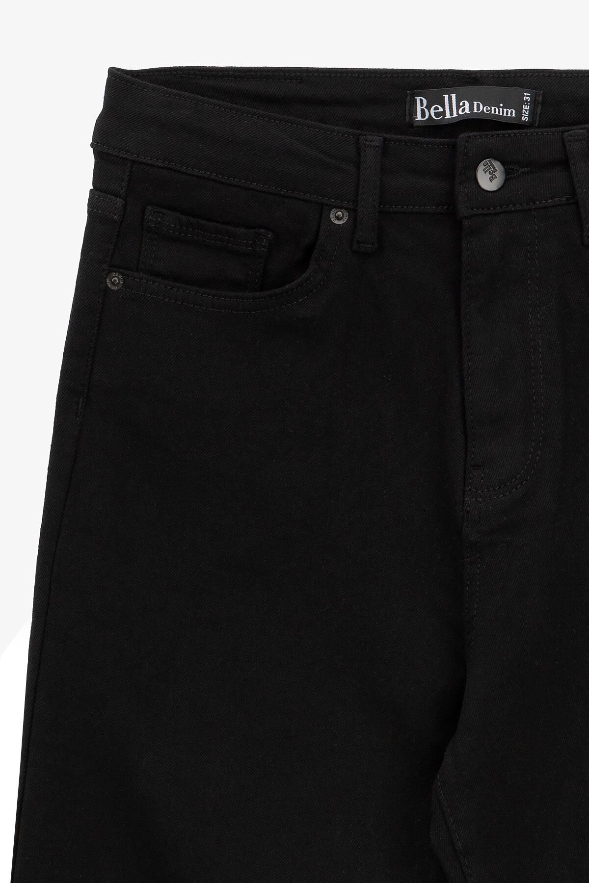 Купити Джинси Mom Fit жіночі Zeo Basic 3931 30 Чорний Артикул: 2000990955432 Фото повноекранне №5