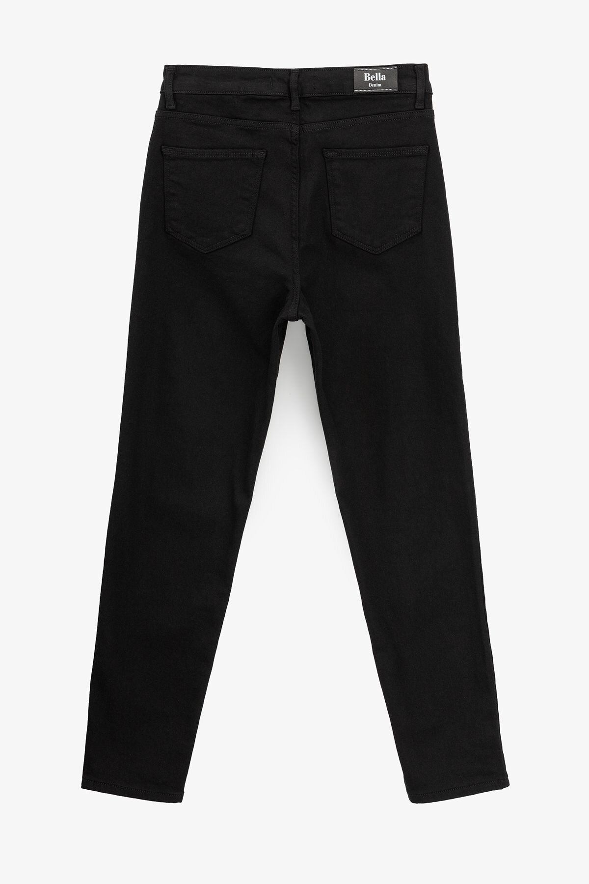 Купити Джинси Mom Fit жіночі Zeo Basic 3931 30 Чорний Артикул: 2000990955432 Фото повноекранне №2