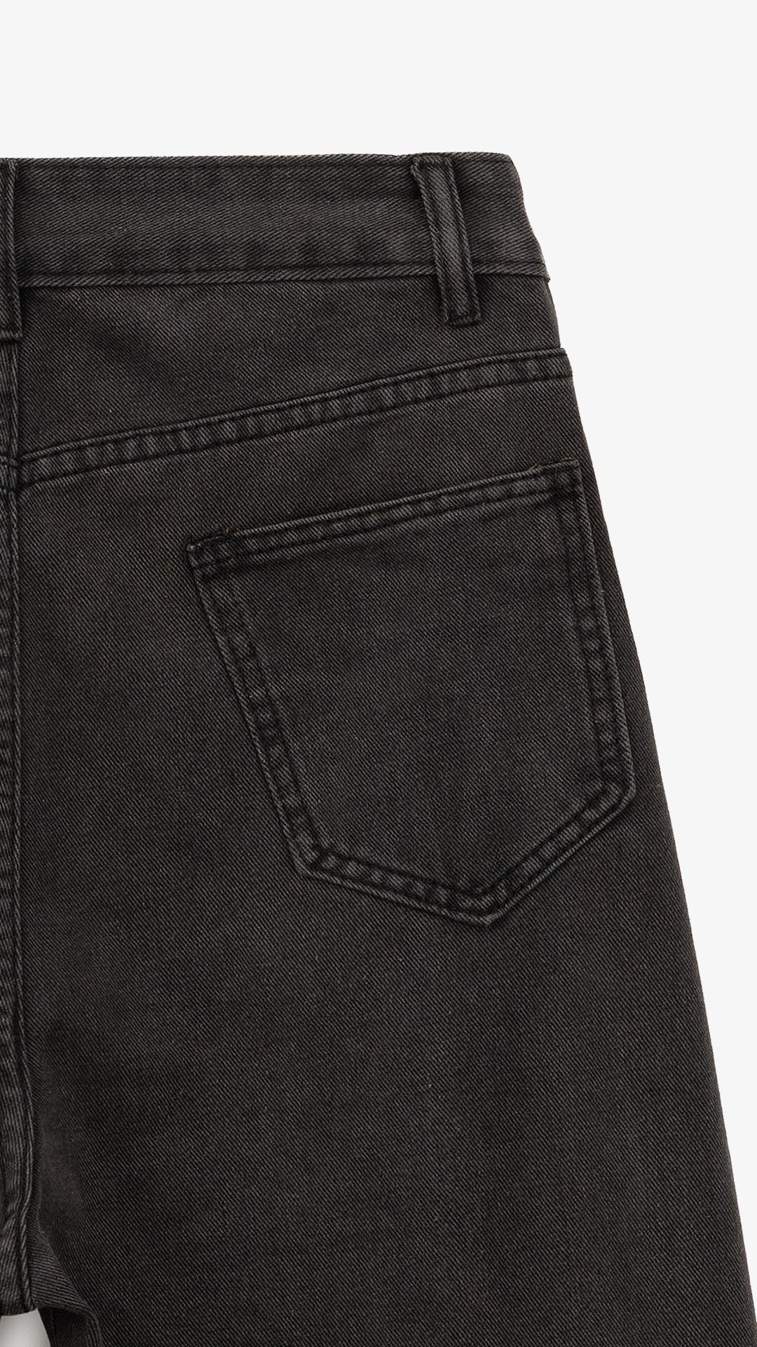 Джинсы однотонные Mom Fit женские 1907 L Серый  Фото №3