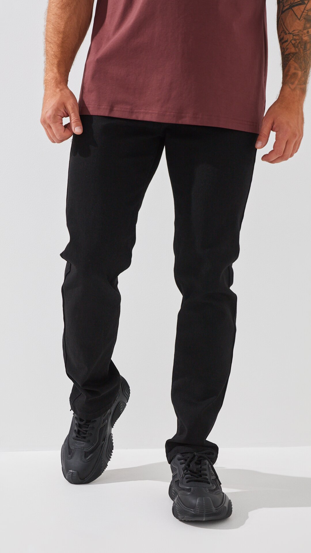 Купити Джинси Regular Fit чоловічі 5108-2 29 Чорний Артикул: 2000999243493 Фото повноекранне №2