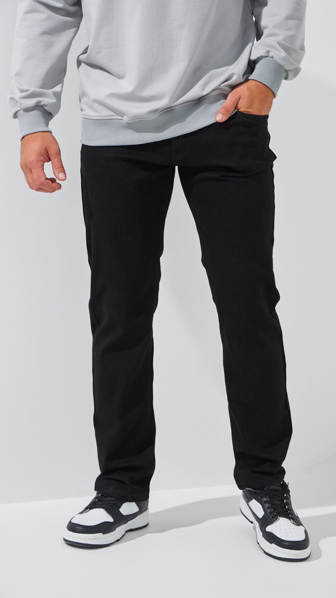 Купити Джинси Regular Fit чоловічі 5108-3 33 Чорний Артикул: 2000999243585 Фото повноекранне №2