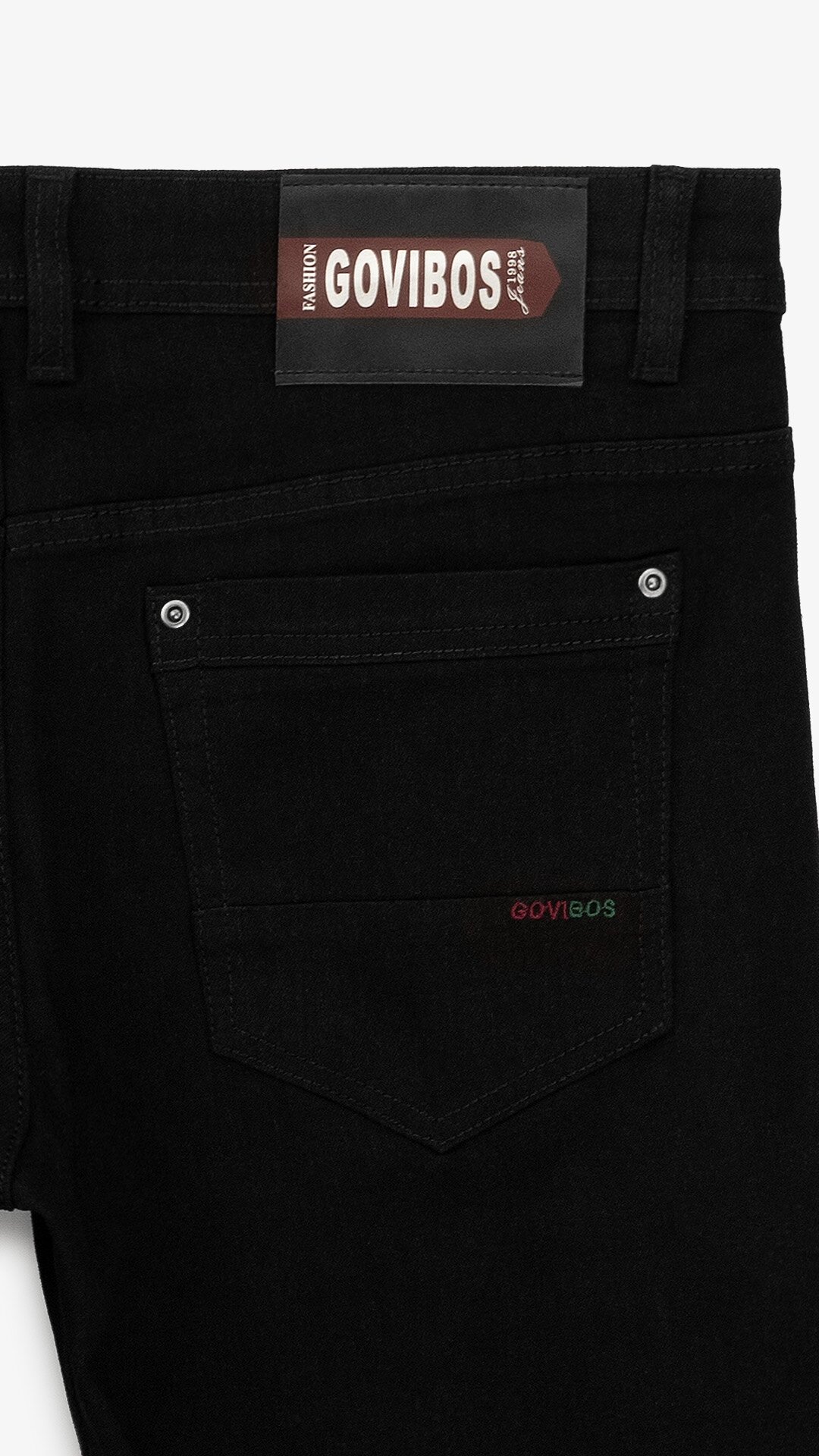 Джинсы Regular Fit мужские 5108-6 30 Черный  Фото №4