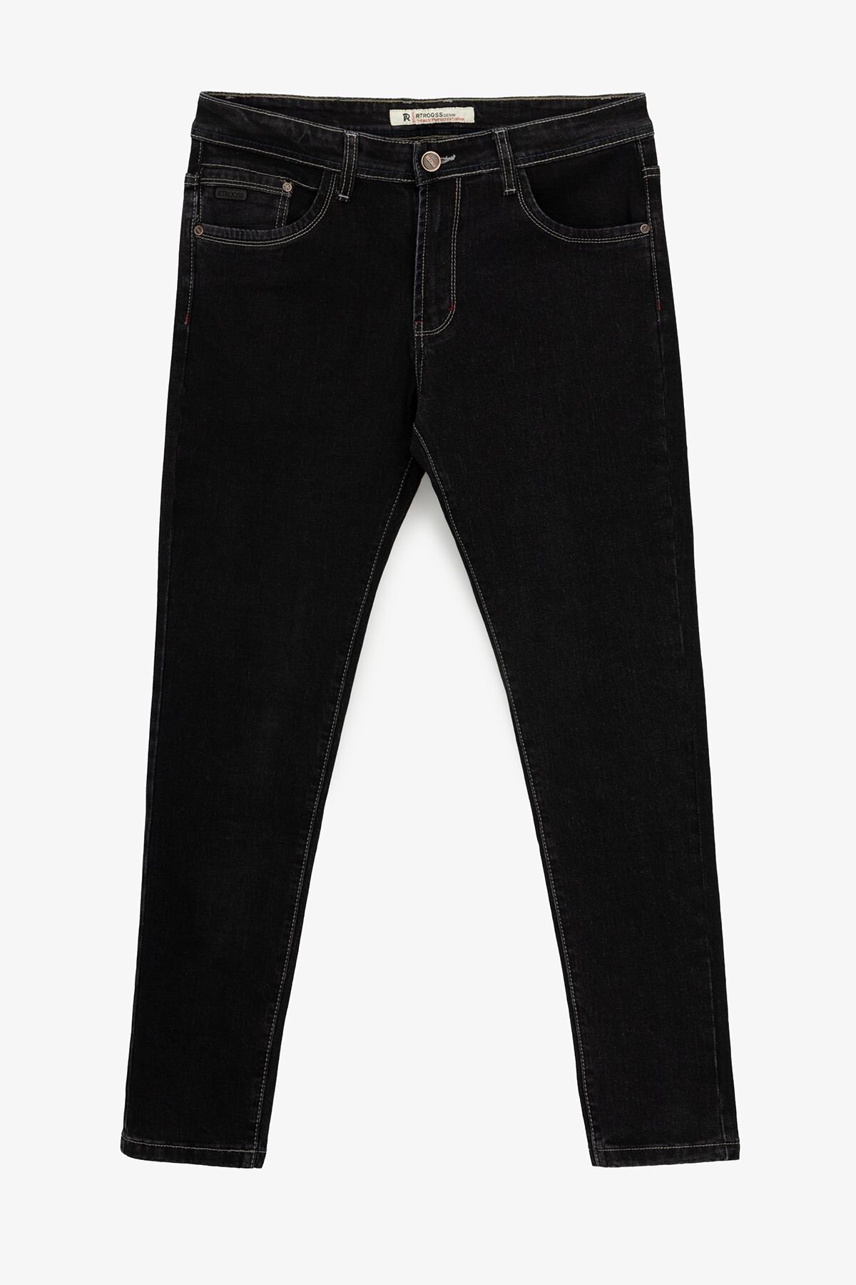 Купити Джинси Regular Fit чоловічі 8122 29 Чорний Артикул: 2000990951953 Фото повноекранне №1