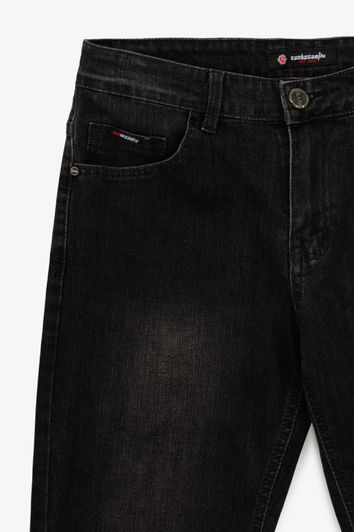 Джинсы Slim Fit мужские W008-5 29 Темно- серый  Фото №9