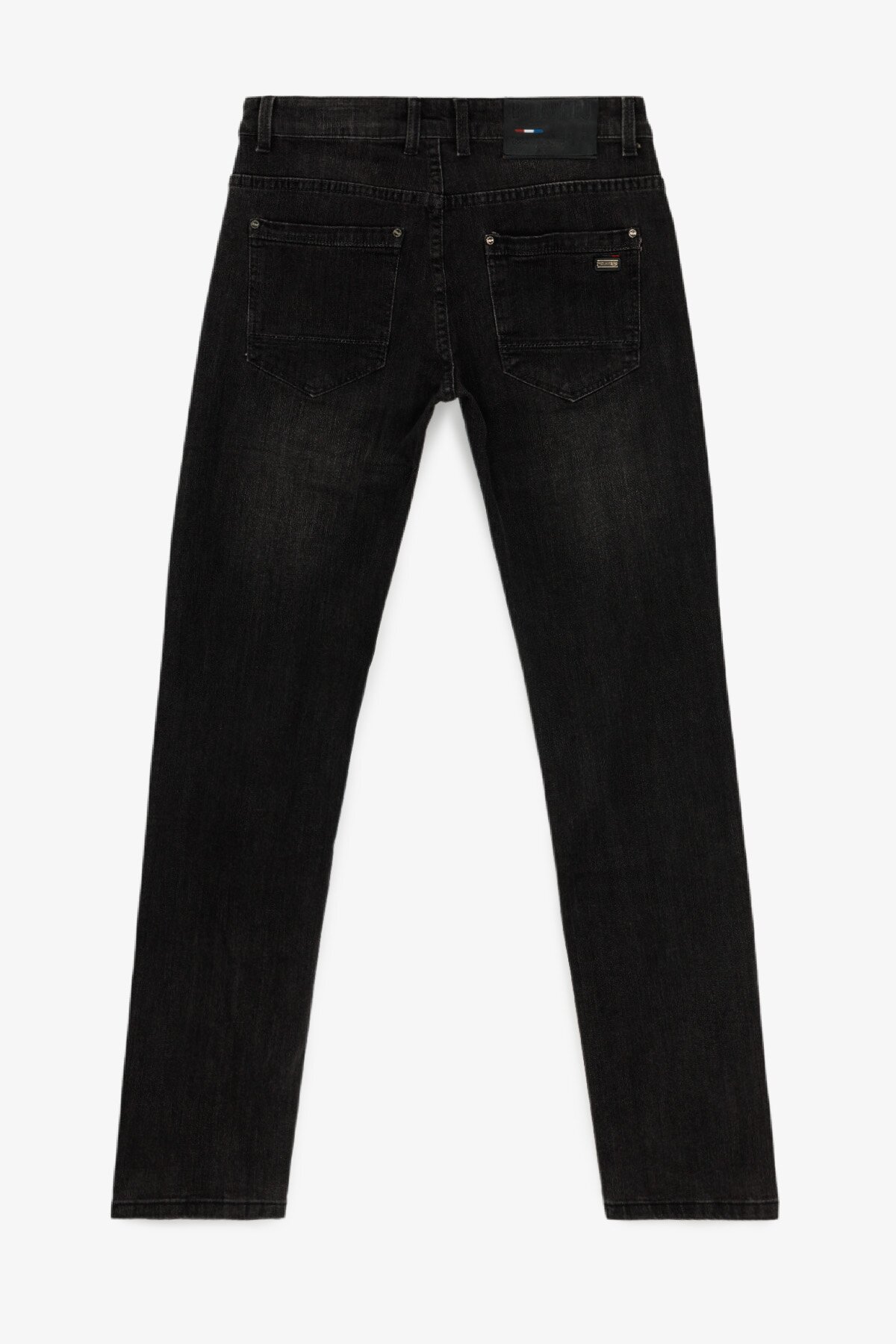 Джинсы Slim Fit мужские W008- 6 29 Темно-серый  Фото №7