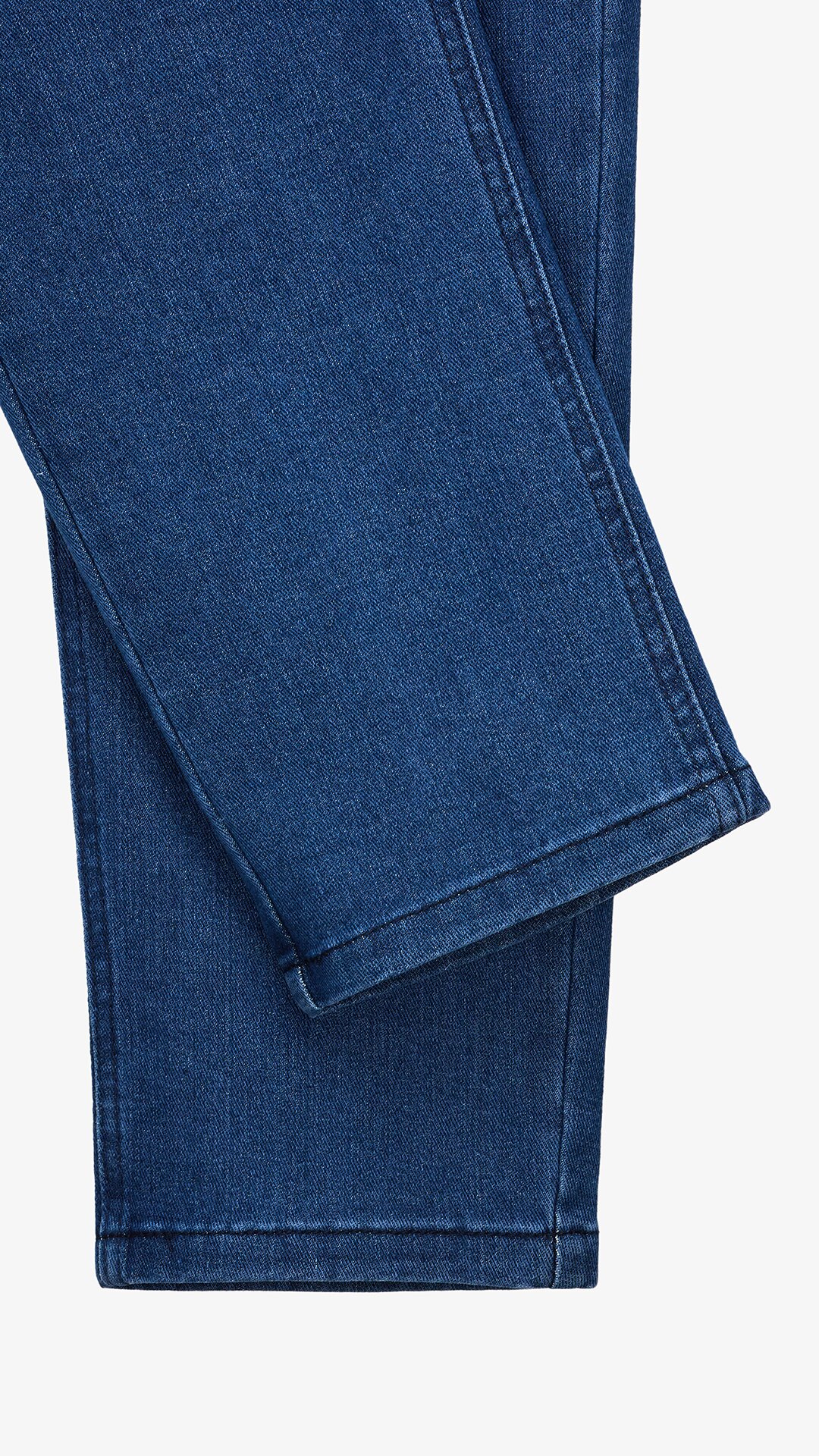 Купити Джинси Slim Fit однотонні чоловічі 903 29 Синій Артикул: 2000999453472 Фото повноекранне №9