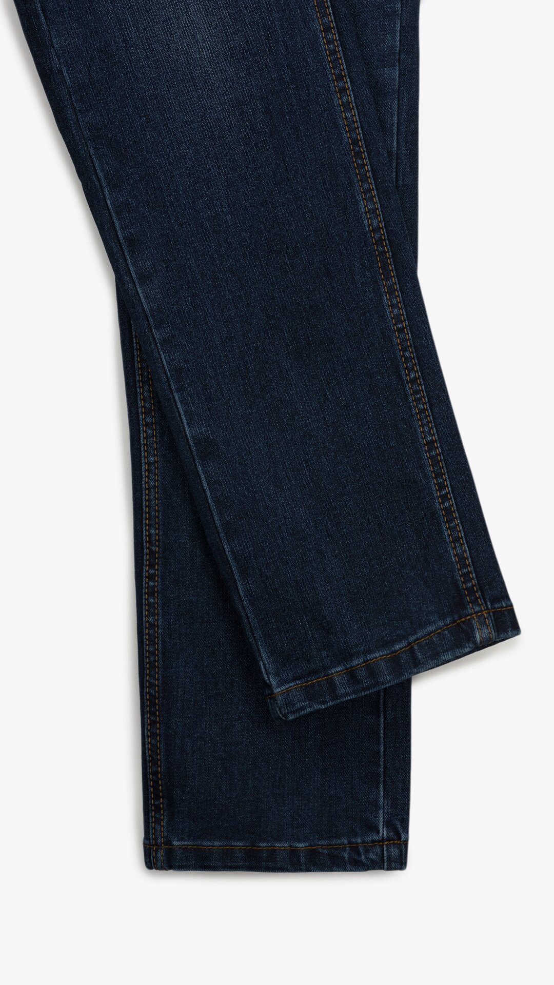 Купити Джинси Slim Fit однотонні чоловічі RB0081DT 27 Темно-синій Артикул: 2000999259005 Фото повноекранне №4