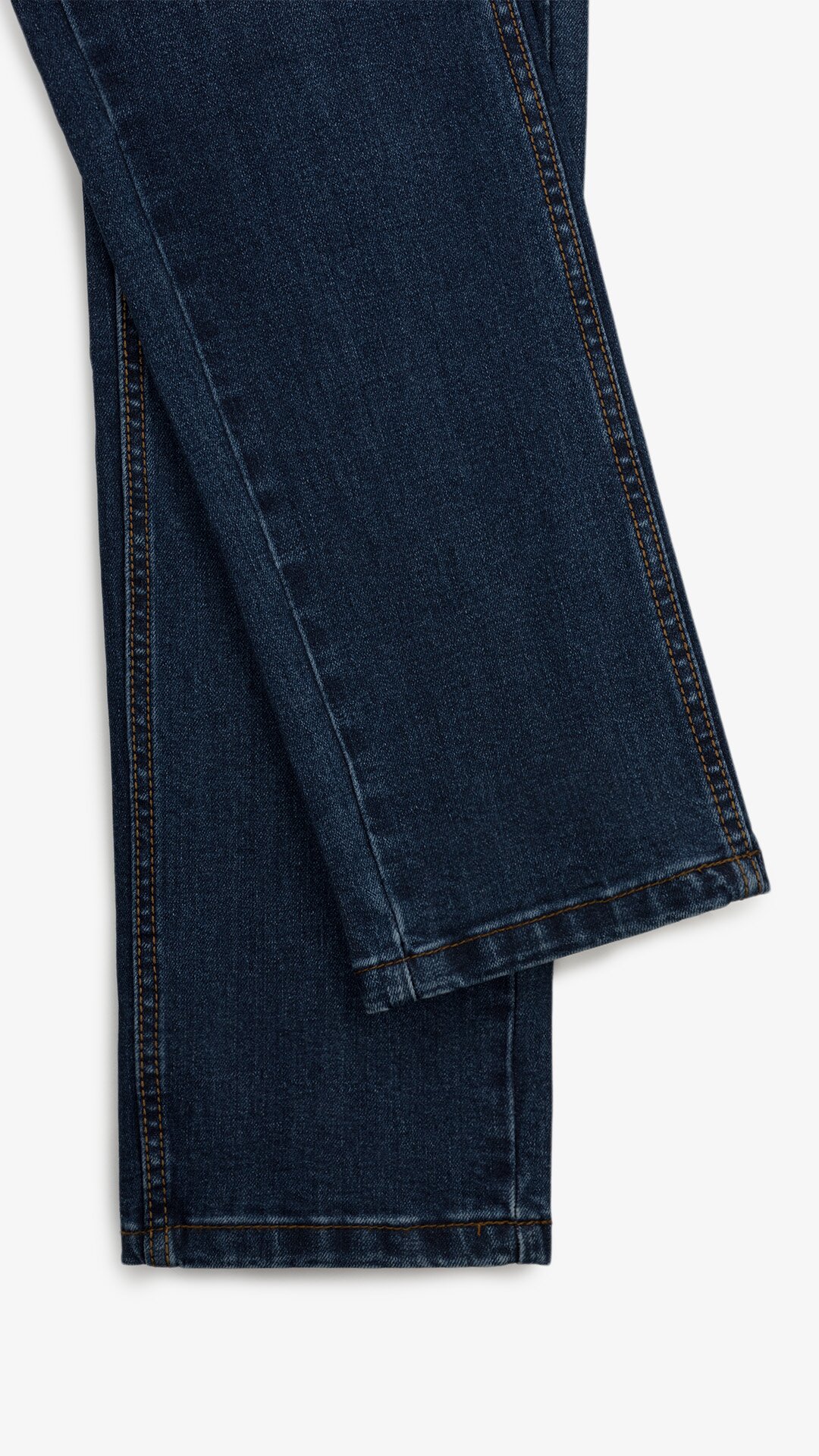 Купити Джинси Slim Fit однотонні чоловічі RB0082DT 27 Темно-синій Артикул: 2000999259159 Фото повноекранне №4