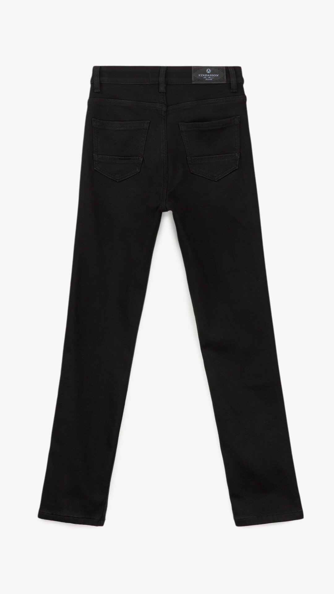 Купити Джинси Slim Fit жіночі Vindasion 4030 25 Чорний Артикул: 2000999306167 Фото повноекранне №11