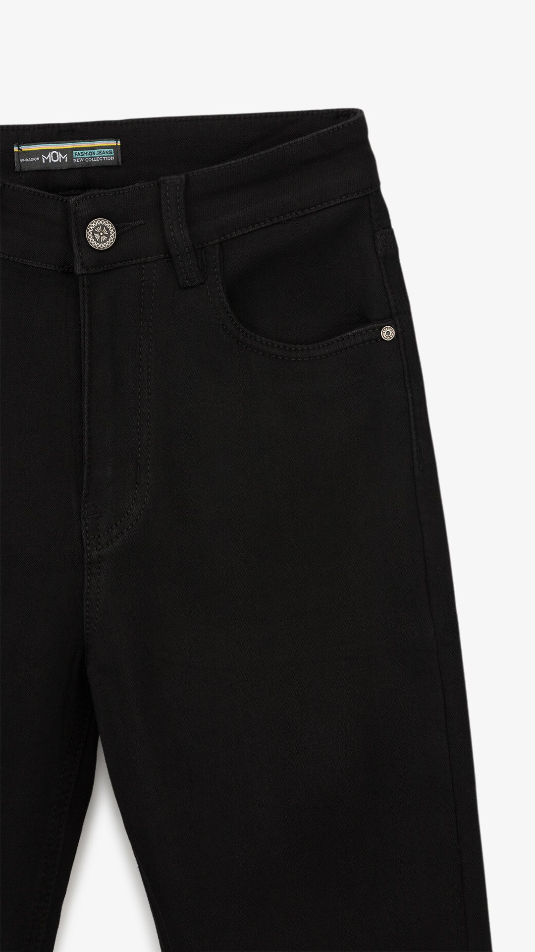 Купити Джинси Slim Fit жіночі Vindasion 4031 25 Чорний Артикул: 2000999308116 Фото повноекранне №8