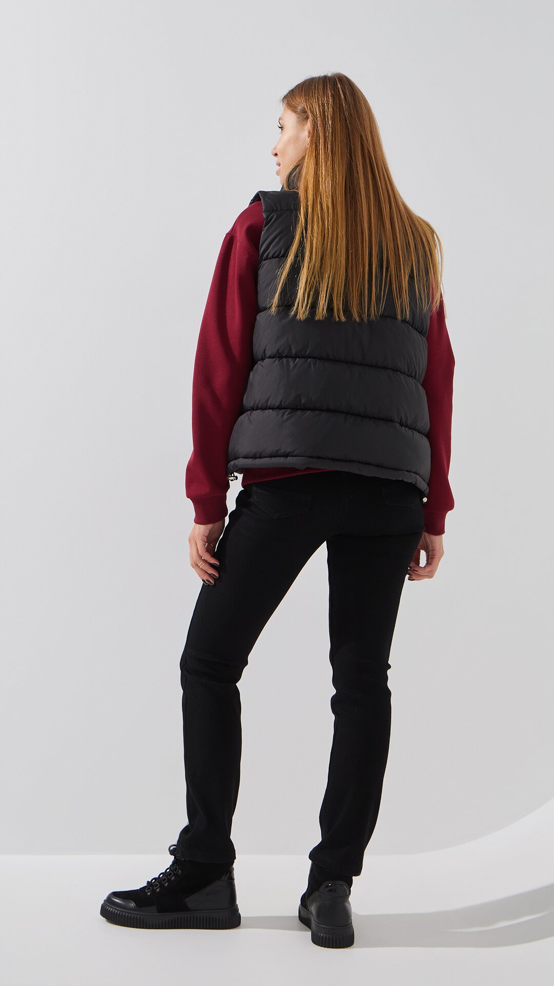 Купити Джинси Slim Fit жіночі Vindasion 4031 25 Чорний Артикул: 2000999308116 Фото повноекранне №5