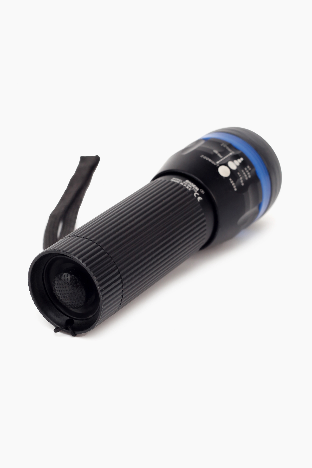 Фонарик ручной на батарейках ZOOM Синий Omer BM-310 (2000989456704)  Фото №2
