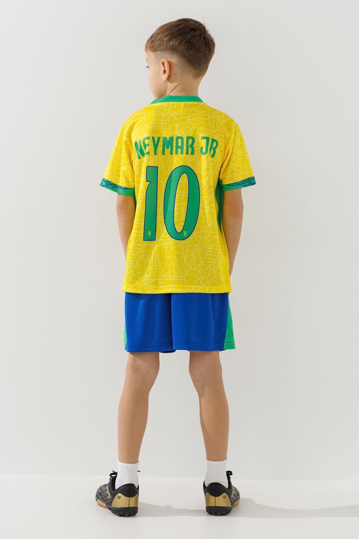 Футбольна форма для хлопчика BLD БРАЗИЛИЯ NEYMAR JR 104 см Жовтий  Фото №3