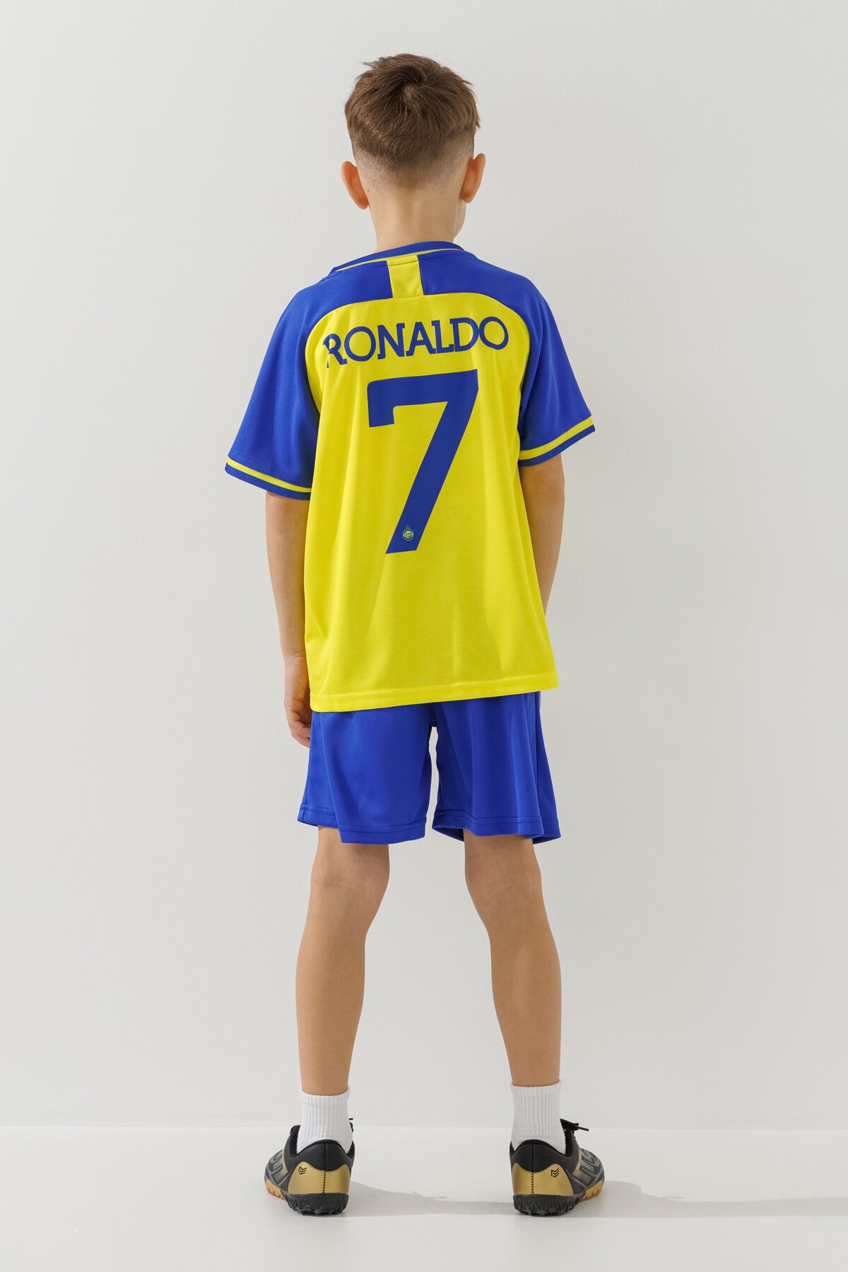 Футбольная форма для мальчика BLD AL NASSR RONALDO 110 см Сине-желтый  Фото №3