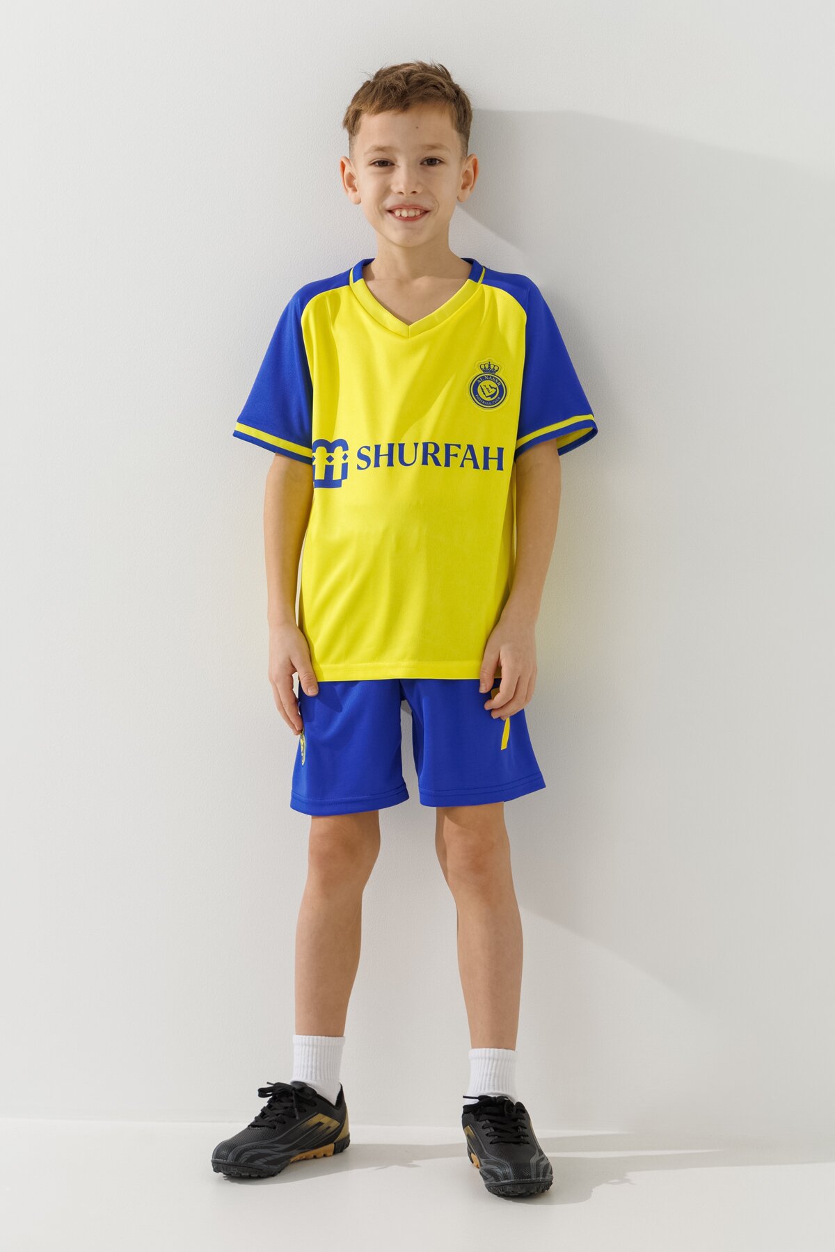 Футбольная форма для мальчика BLD AL NASSR RONALDO 110 см Сине-желтый  Фото №0